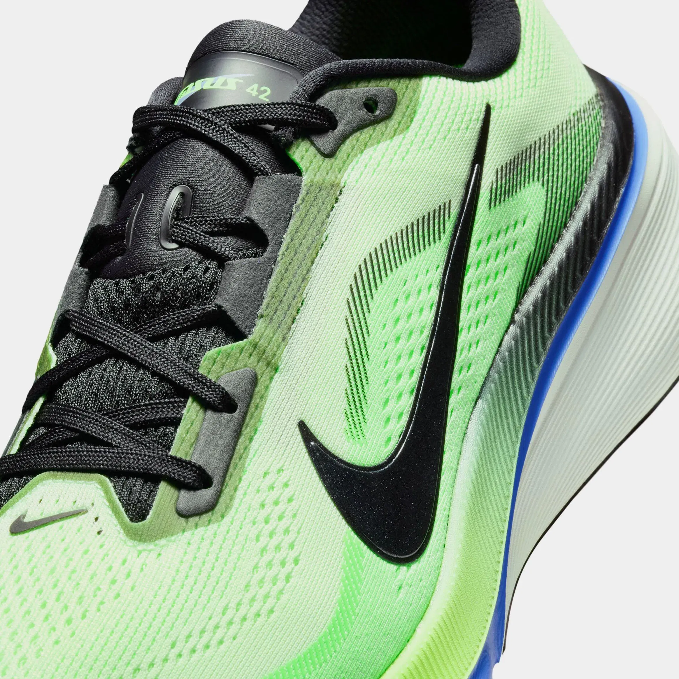 Nike Air Zoom Pegasus 42 Volt Tint Sapphire Mens Running Shoes (Volt Tint/Black Spruce/Sapphire)