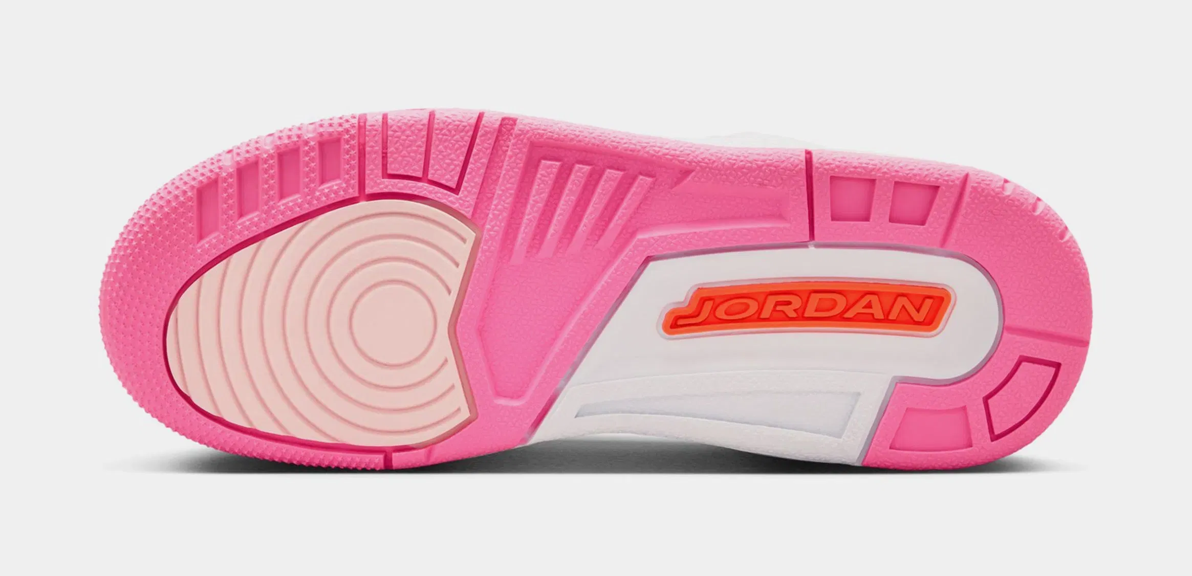 Air Jordan 3 Retro Spring Flower Grade School Lifestyle Shoes (Pearl Pink/Hyper Orange/Pink Bloom)