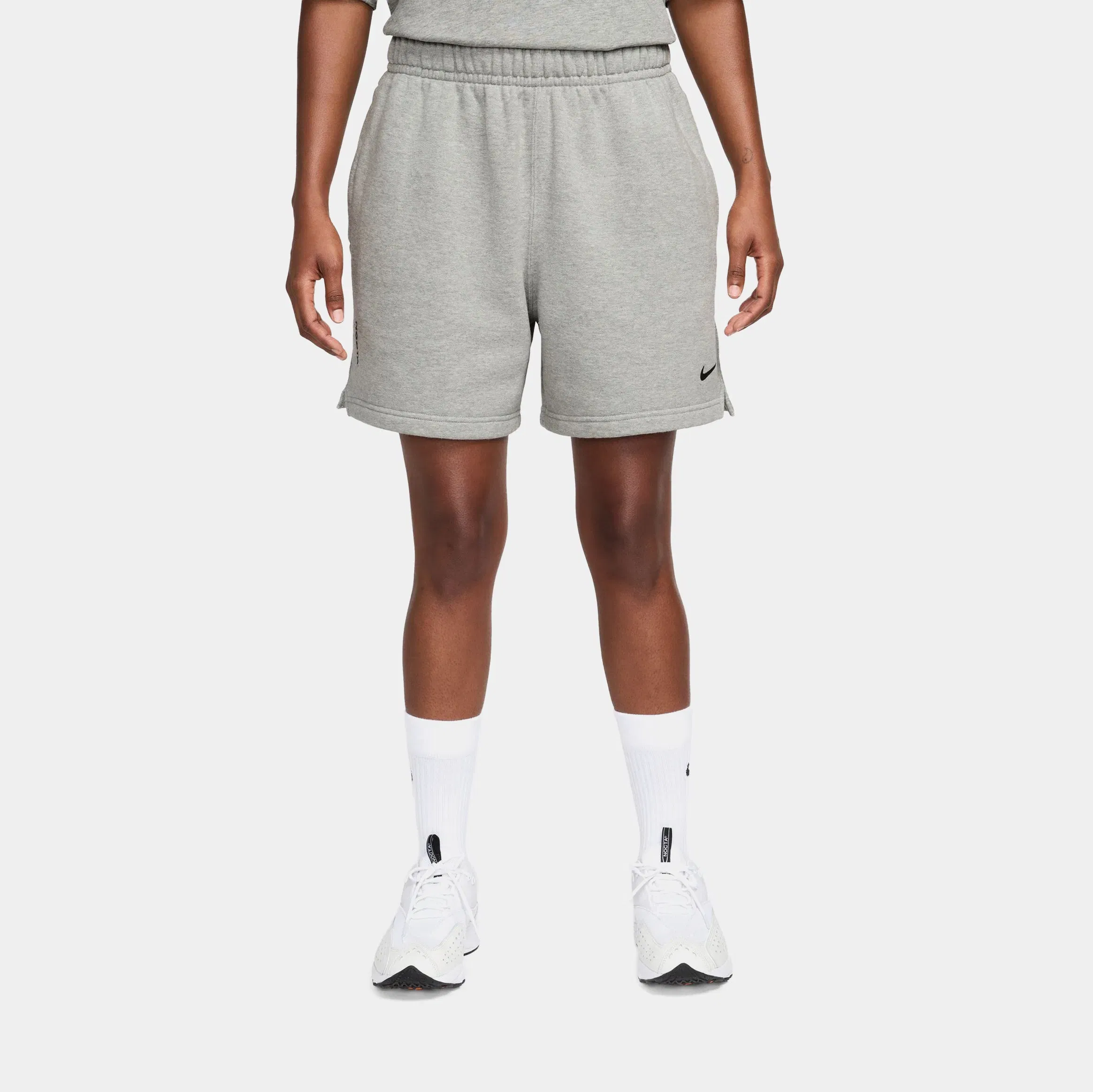 Nike NOCTA Cardinal Fleece Mens Shorts (Dark Grey Heather/Matte Silver/Black)