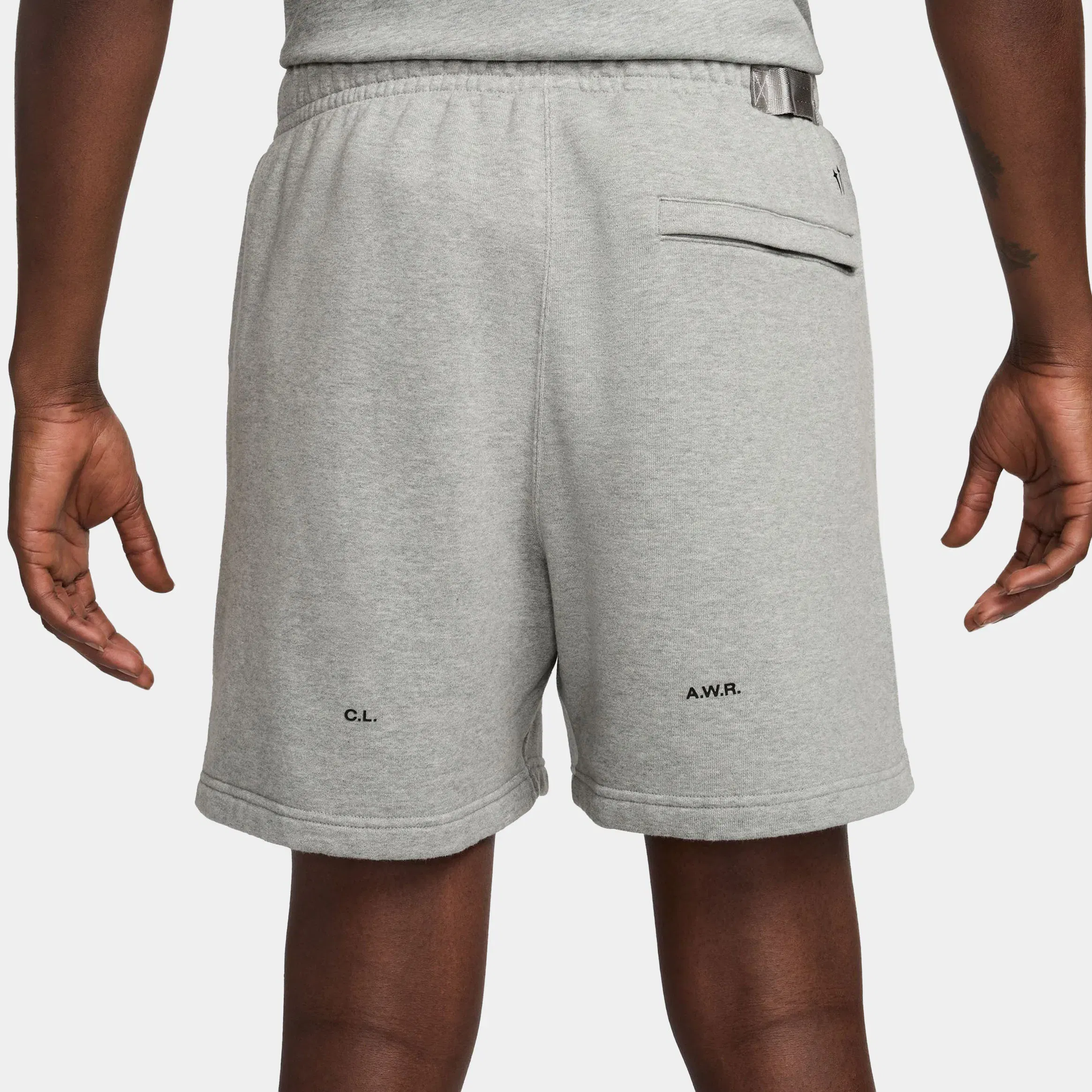 Nike NOCTA Cardinal Fleece Mens Shorts (Dark Grey Heather/Matte Silver/Black)