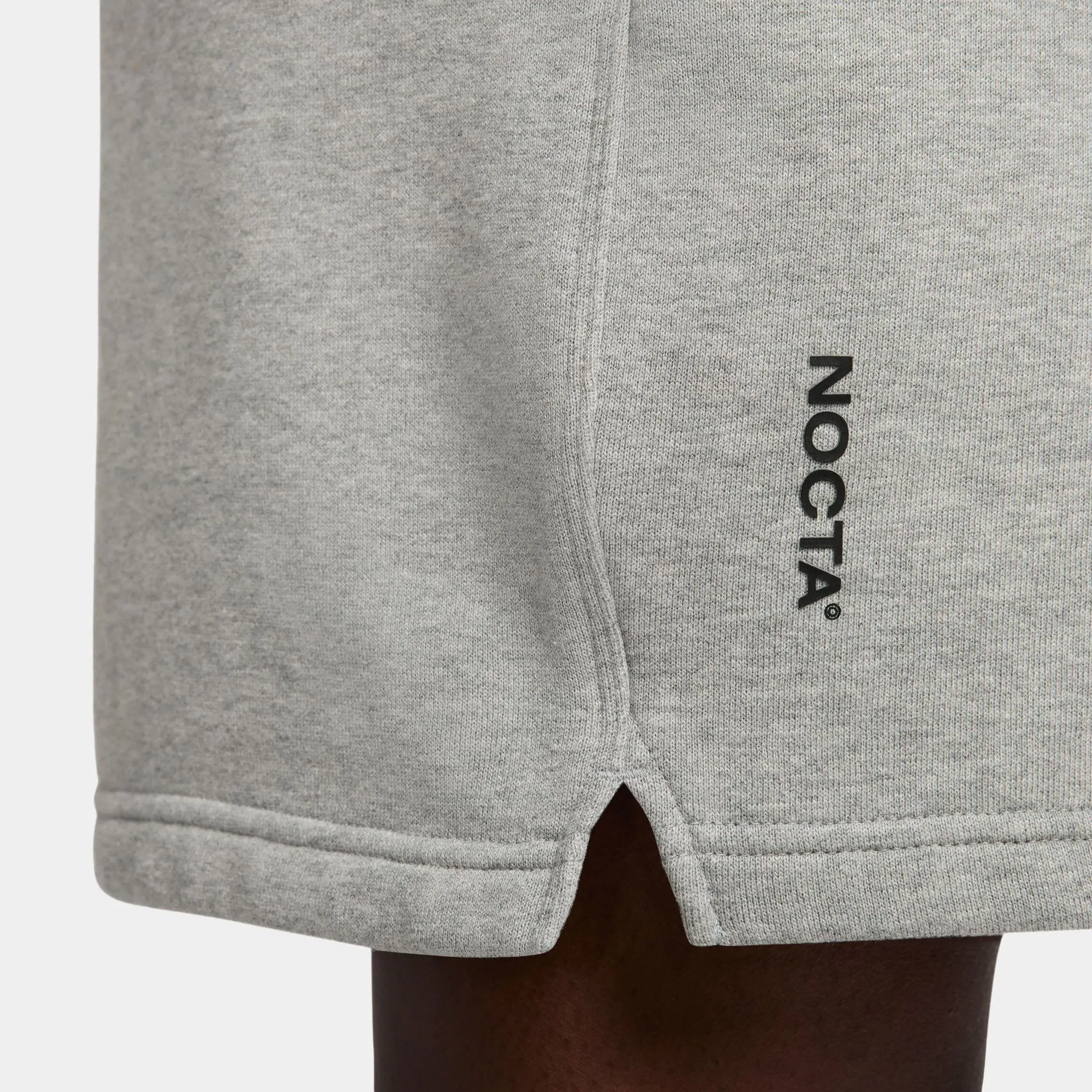 Nike NOCTA Cardinal Fleece Mens Shorts (Dark Grey Heather/Matte Silver/Black)