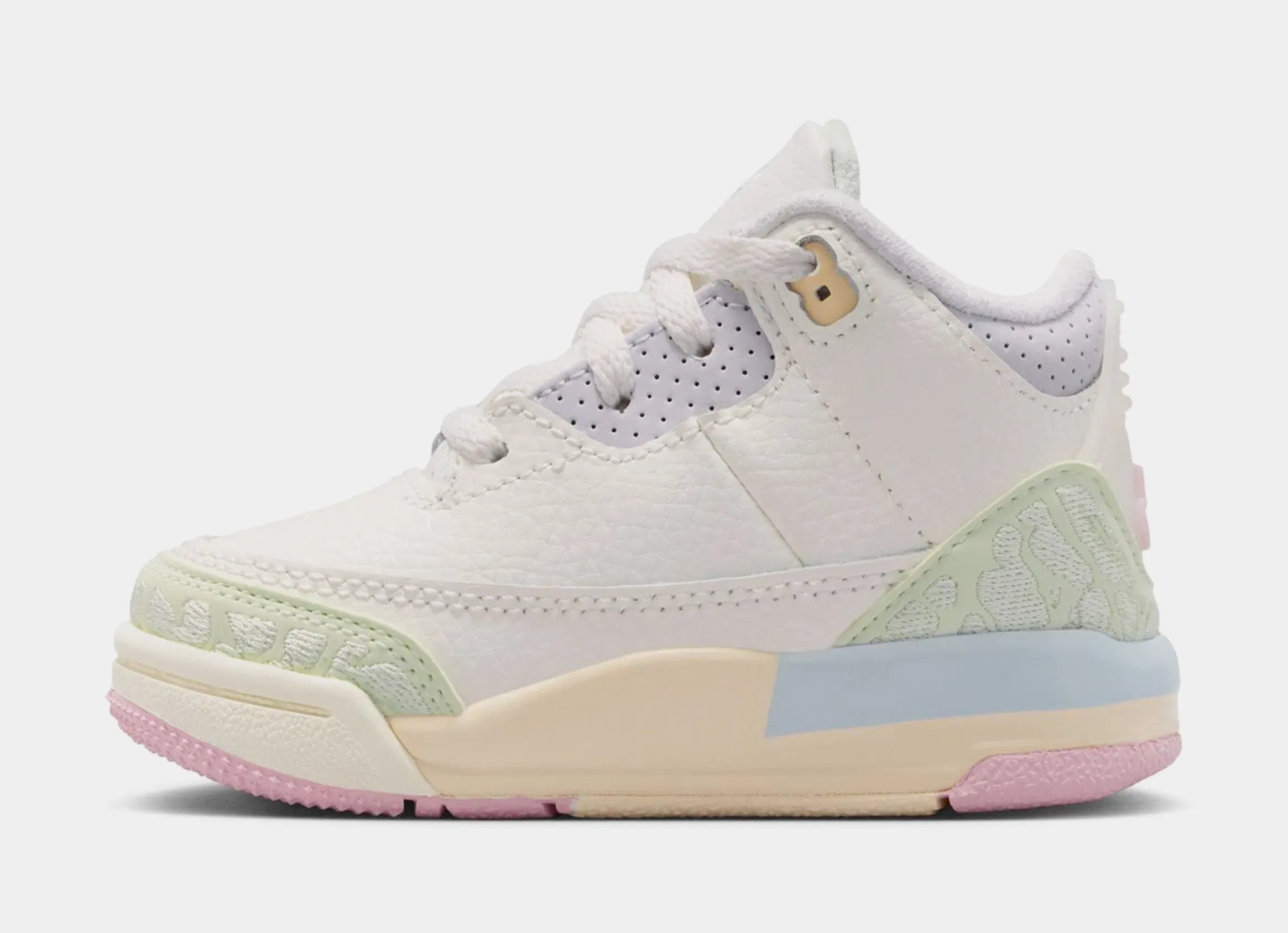 Air Jordan 3 Retro Sail And Jade Aura Infant Toddler Lifestyle Shoes (Sail/Aura/Jade Aura/Iris Whisper)