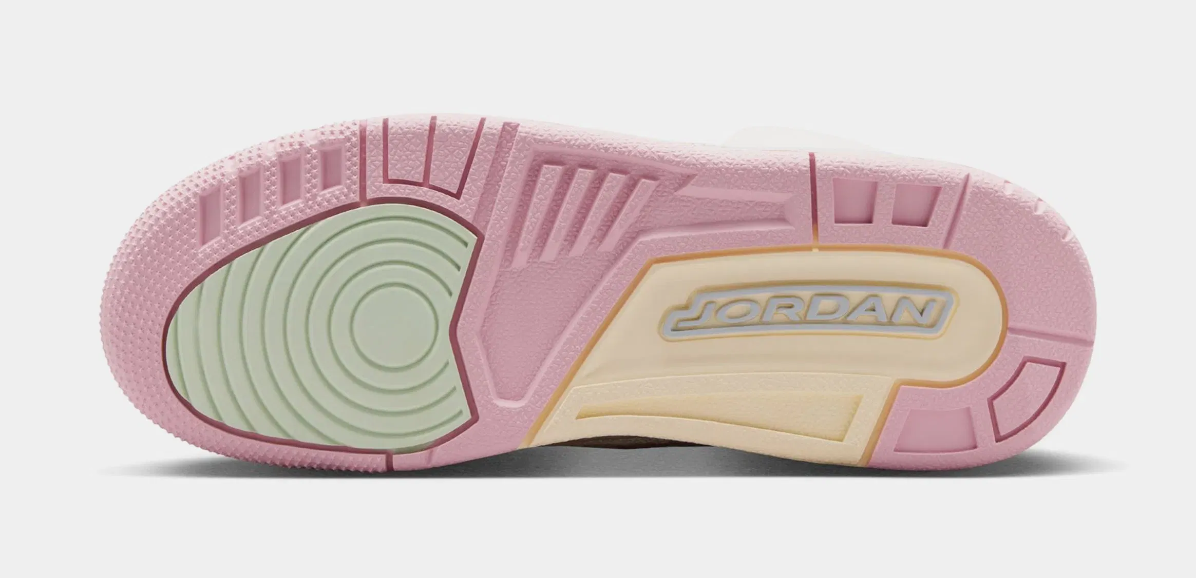 Air Jordan 3 Retro Sail and Jade Aura Grade School Lifestyle Shoes (Sail/Aura/Jade Aura/Iris Whisper)