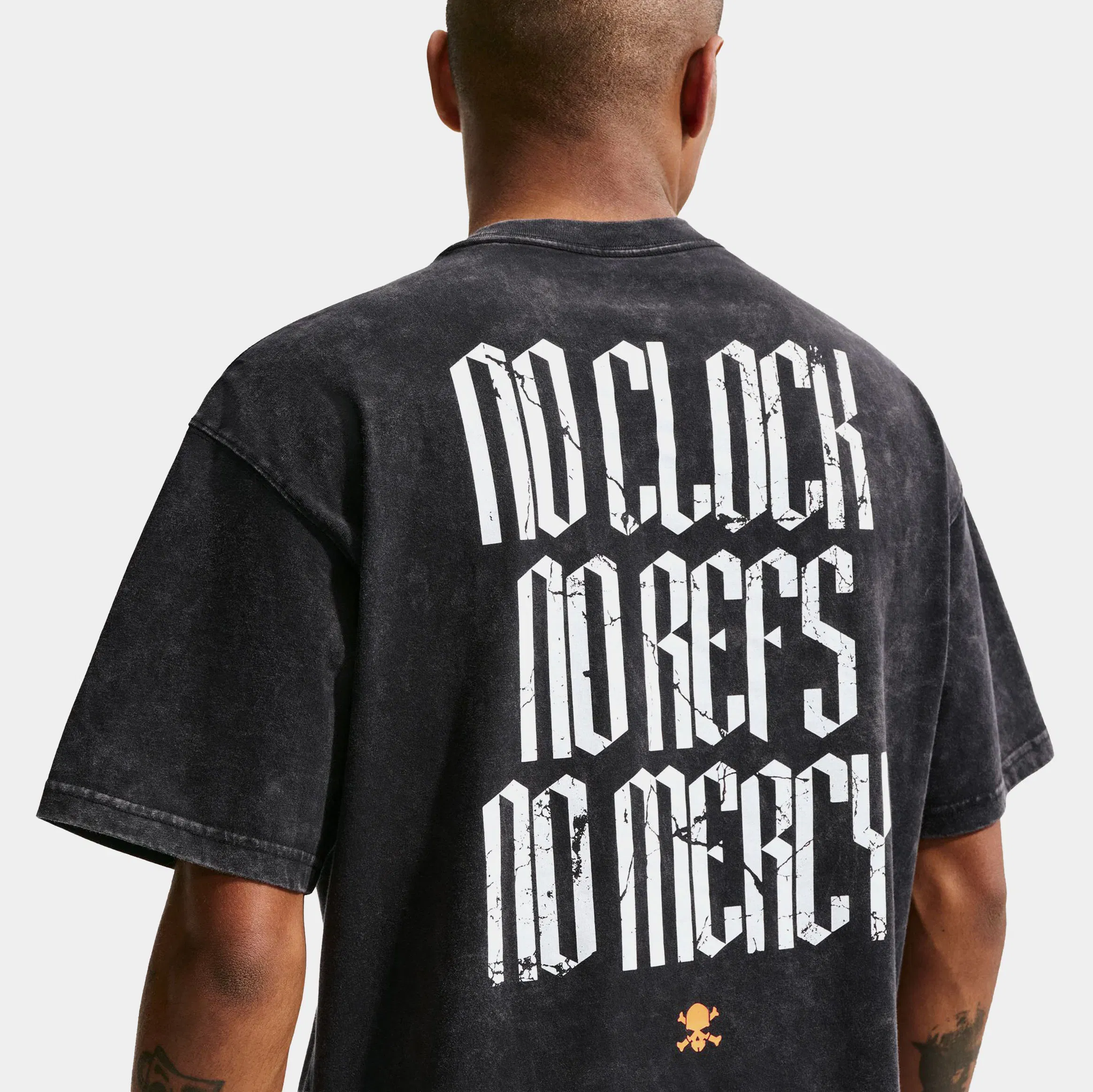 Nike Mad 90 Pack Max 90 No Mercy Mens Short Sleeve Shirt (Black/Bright Citrus)