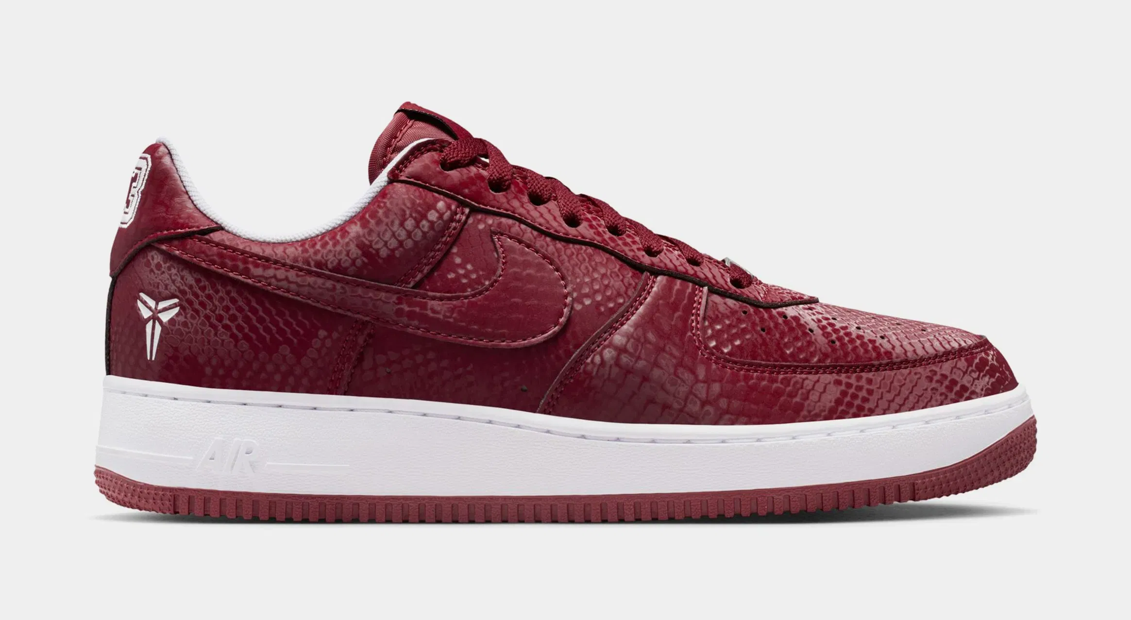 Nike Kobe Air Force 1 Lower Merion Mens Lifestyle Shoes (Team Red/White)
