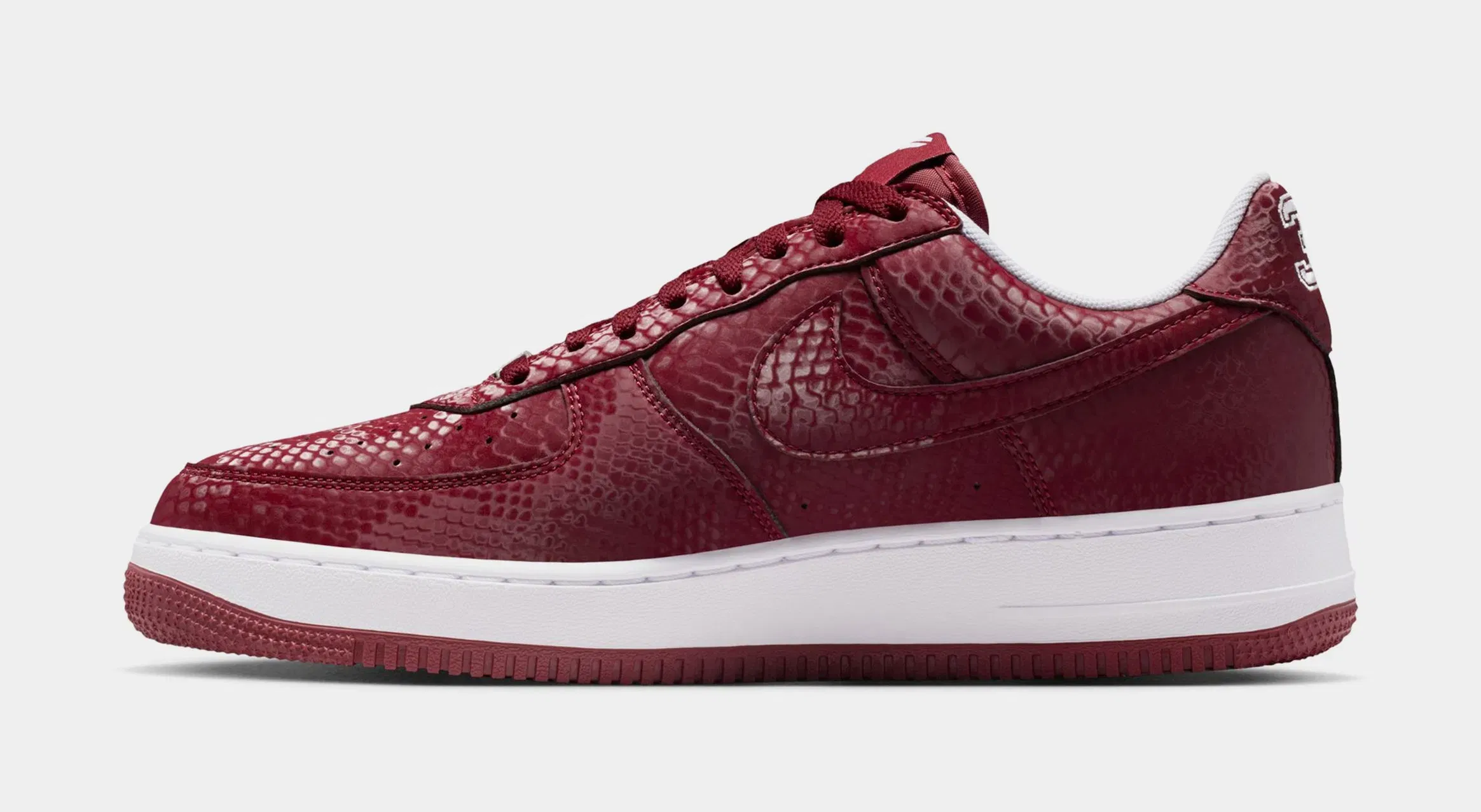 Nike Kobe Air Force 1 Lower Merion Mens Lifestyle Shoes (Team Red/White)