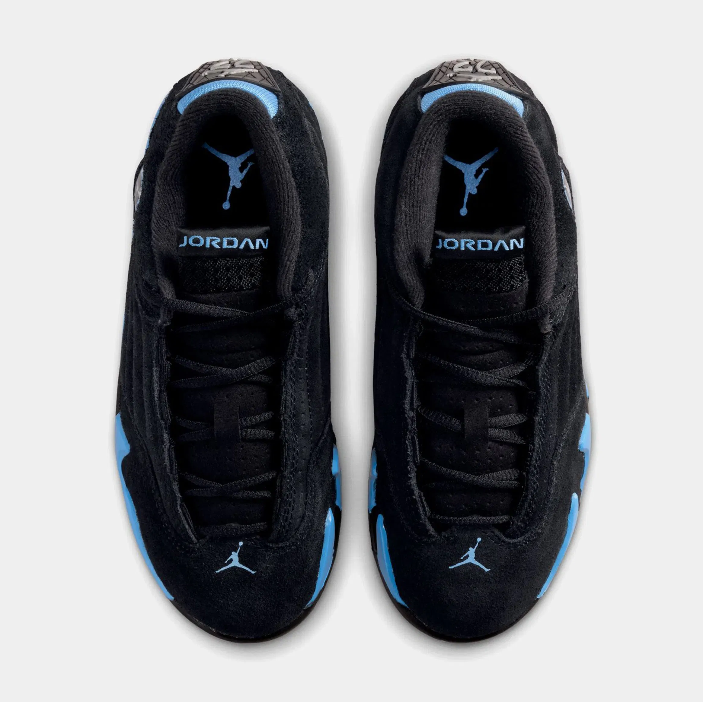 Air Jordan 14 Retro Black University Blue Preschool Lifestyle Shoes (Black/White/University Blue)
