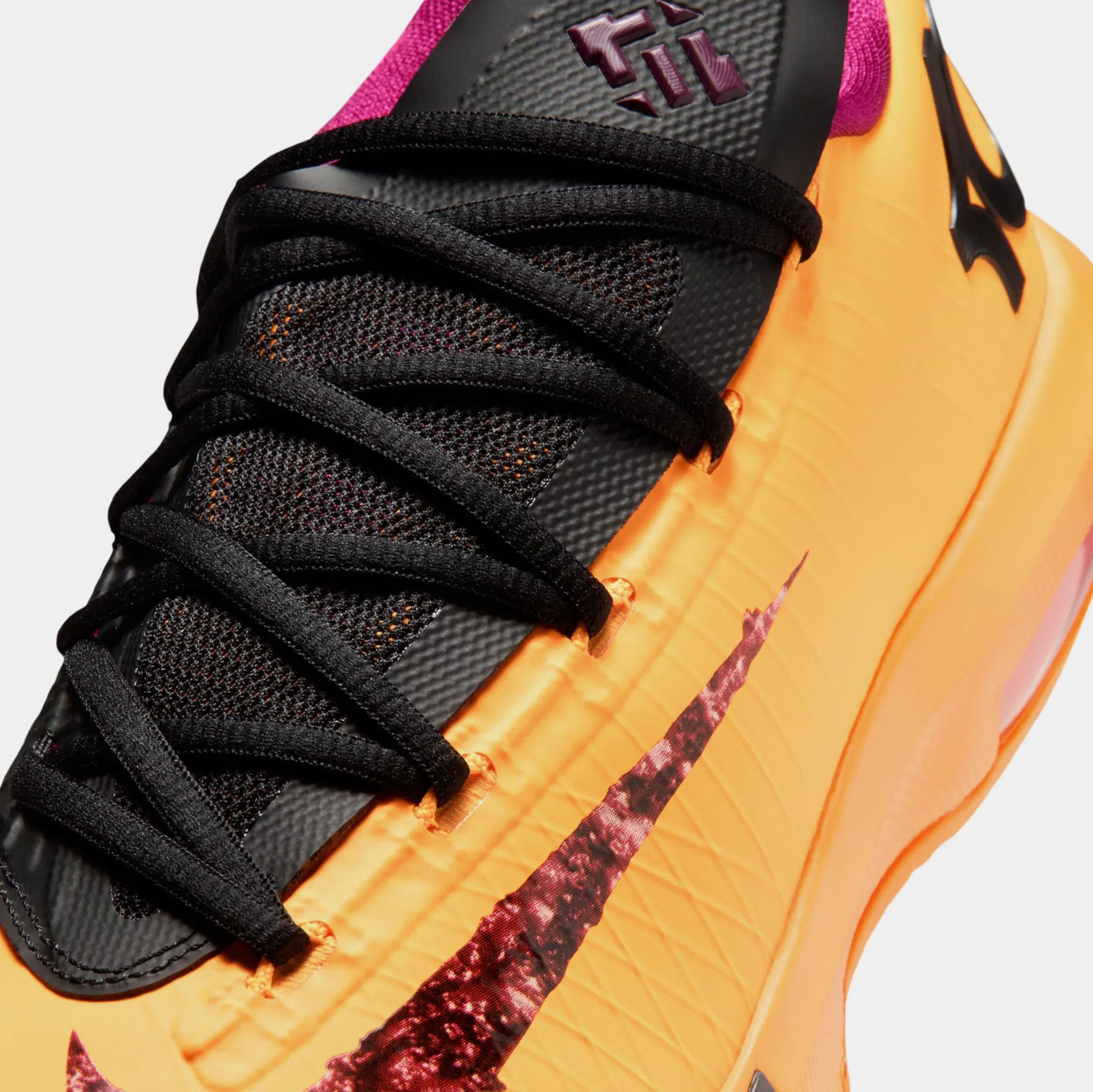 Nike Zoom KD 6 Peanut Butter And Jelly Mens Basketball Shoes (Laser Orange/Raspberry Red/Black)