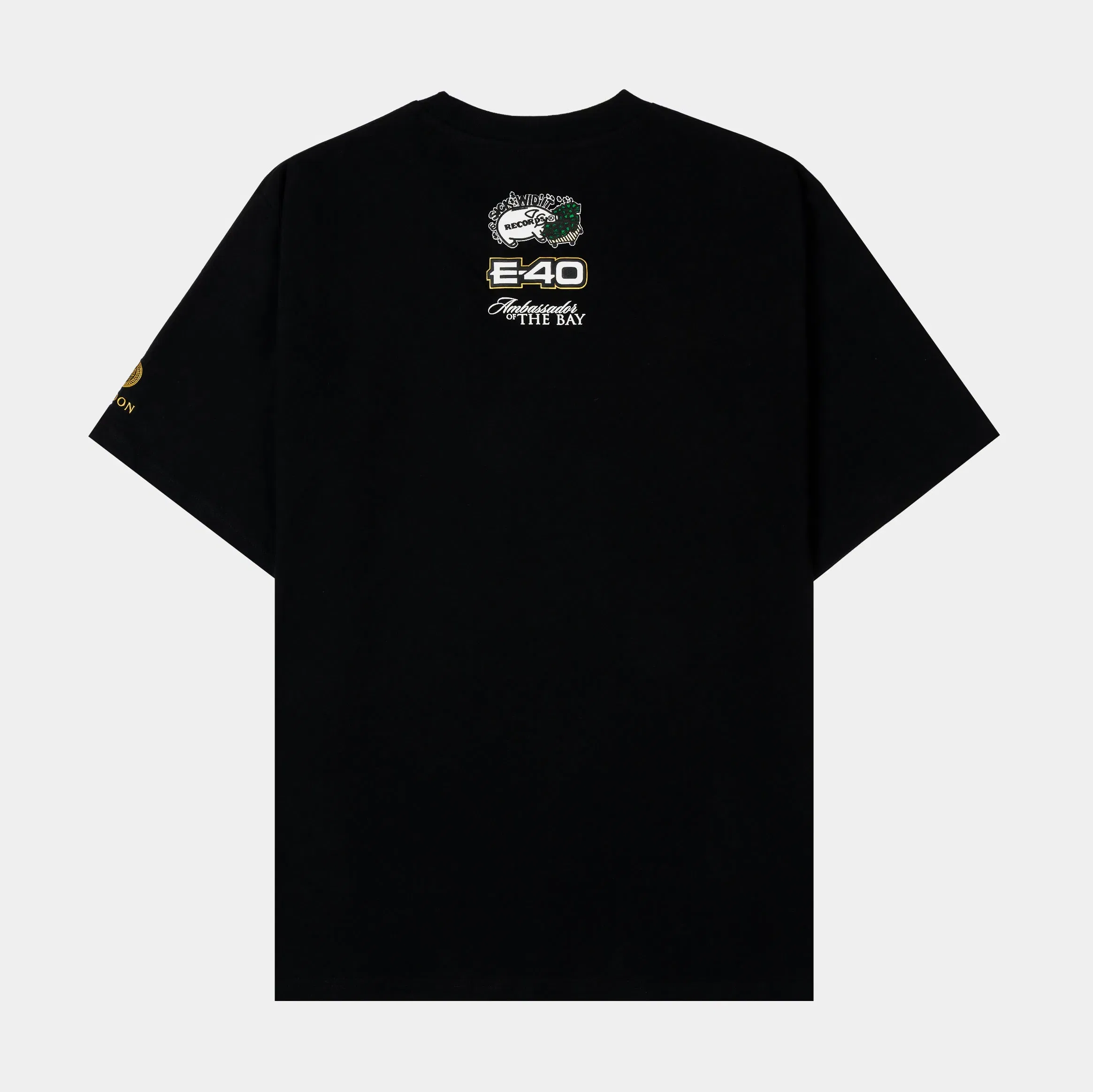 E40 X SP SP x E-40 Major Way Mens Short Sleeve Shirt (Black/White)