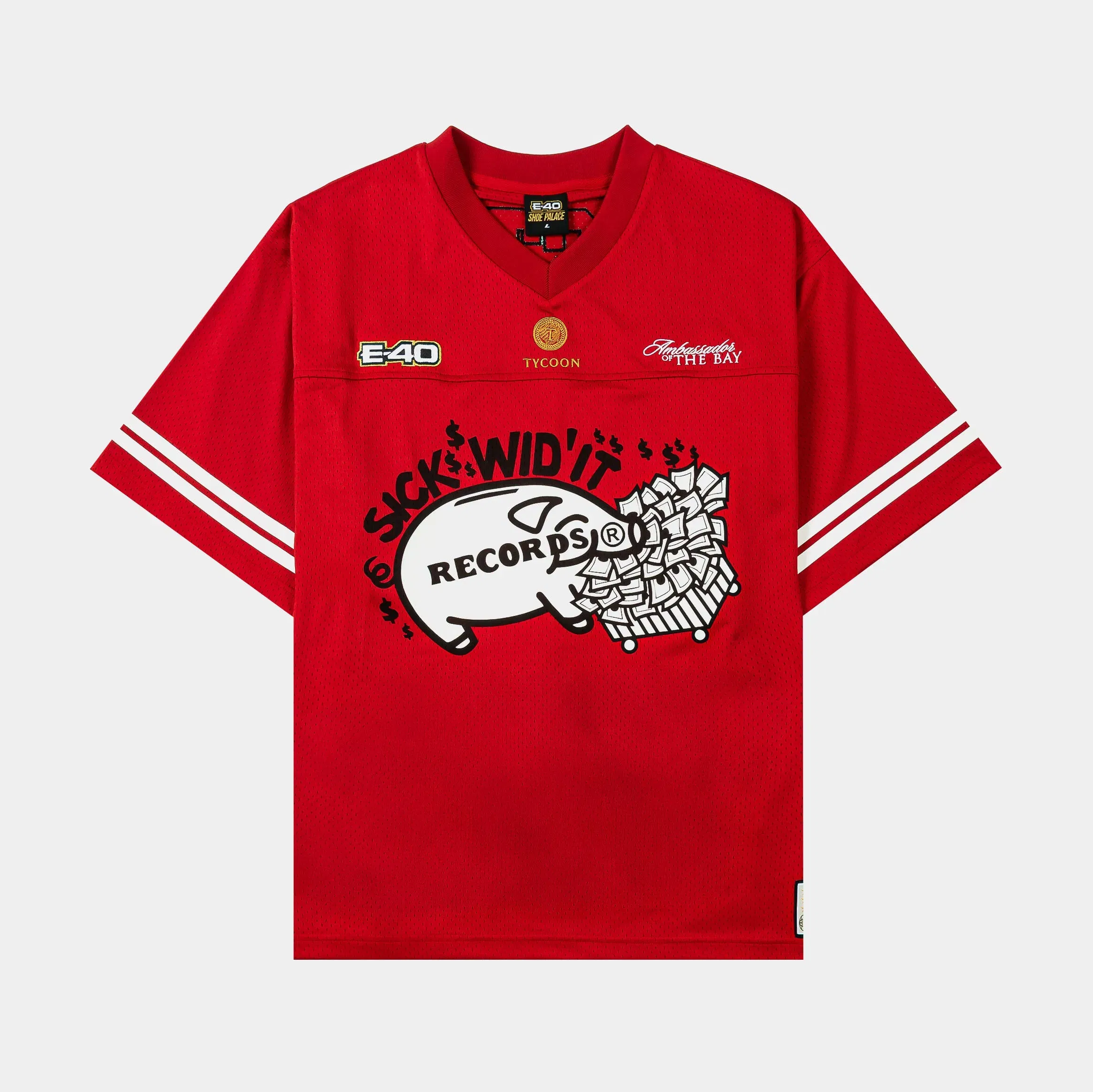 E40 X SP SP x E-40 Major Way Mesh Mens Jersey (Red/White)