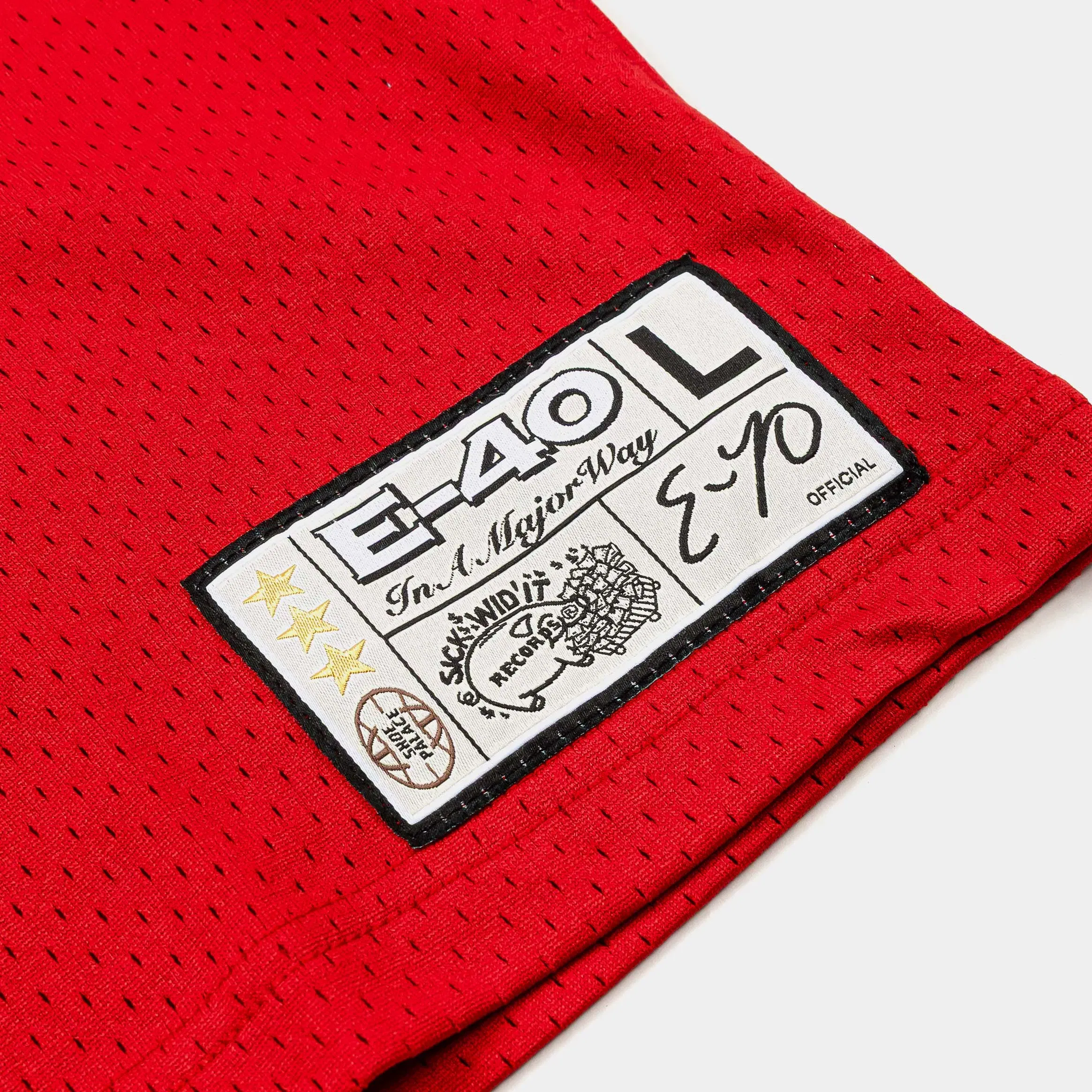 E40 X SP SP x E-40 Major Way Mesh Mens Jersey (Red/White)