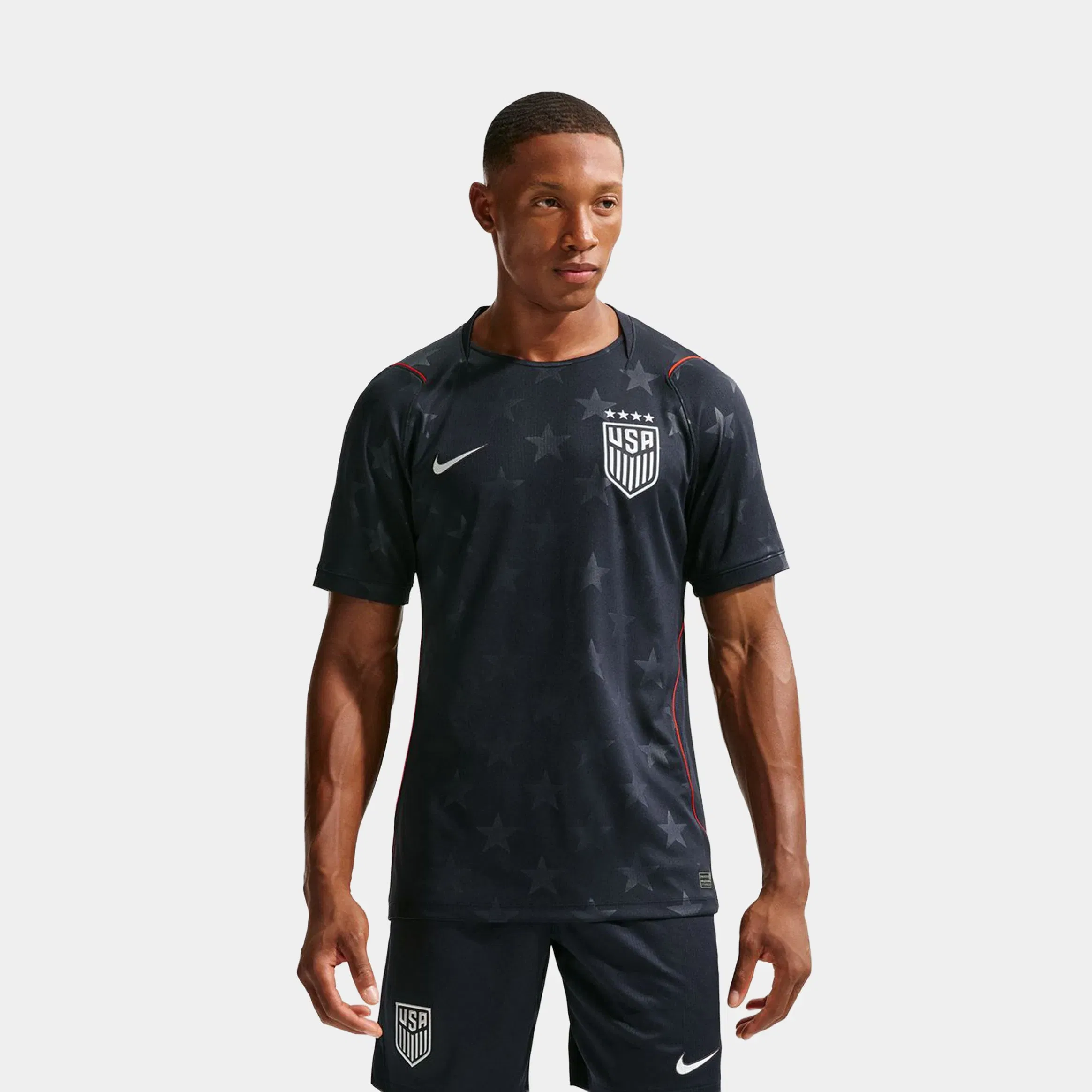 Nike USWNT 2026 Stadium Away Dri Fit Soccer Replica Mens Jersey (Dark Obsidian/Pure Platnium)