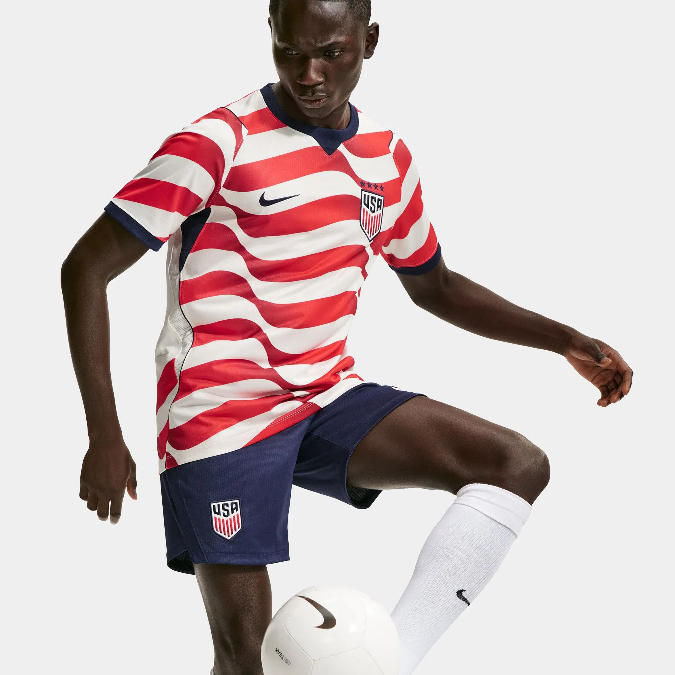 Nike USWNT 2026 Stadium Home Dri Fit Soccer Replica Mens Jersey (Sail/Midnight Navy/Midnight Navy/Midnight Navy)