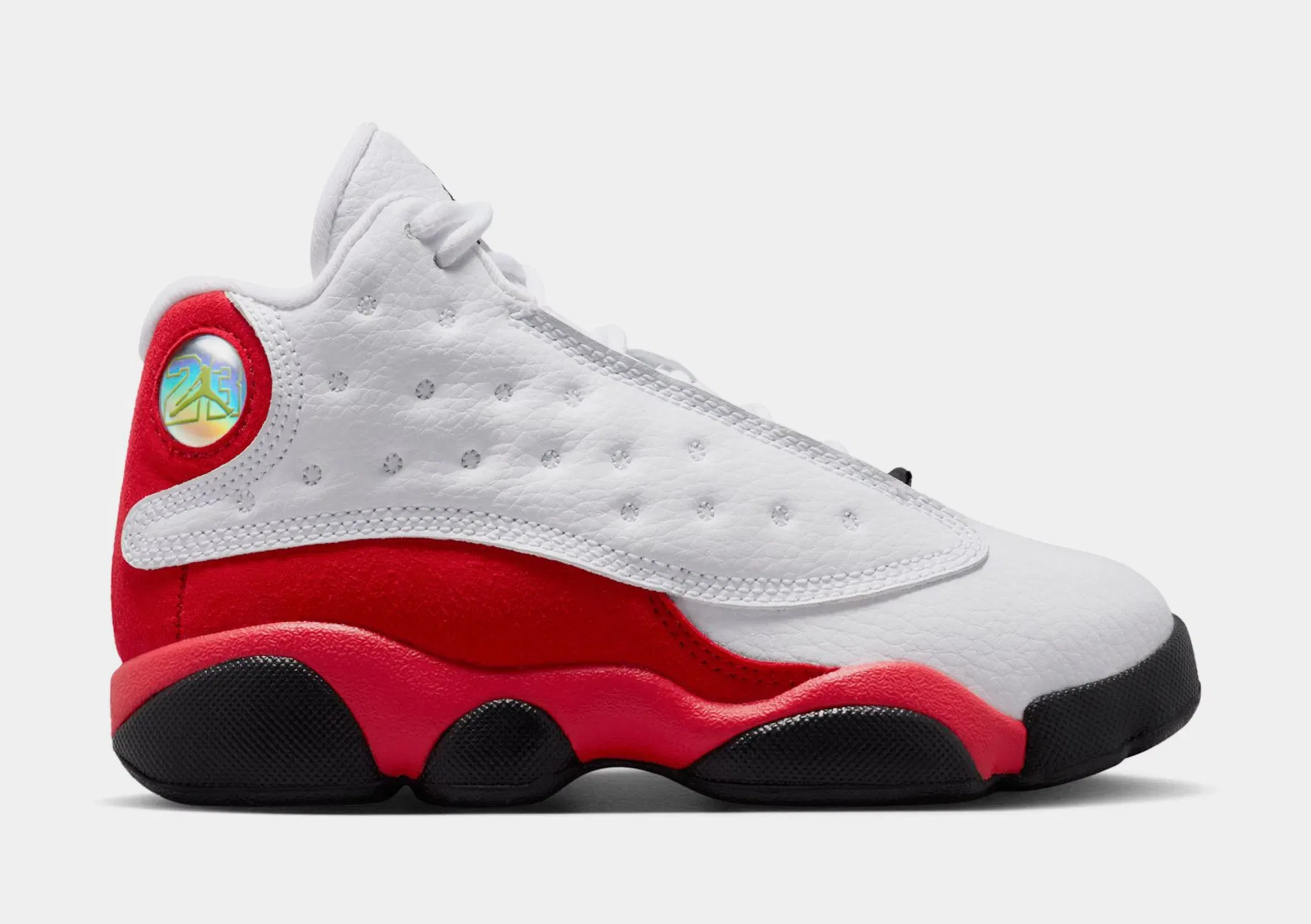 Air Jordan 13 Retro White And University Red Preschool Lifestyle Shoes (White/Black/True Red)