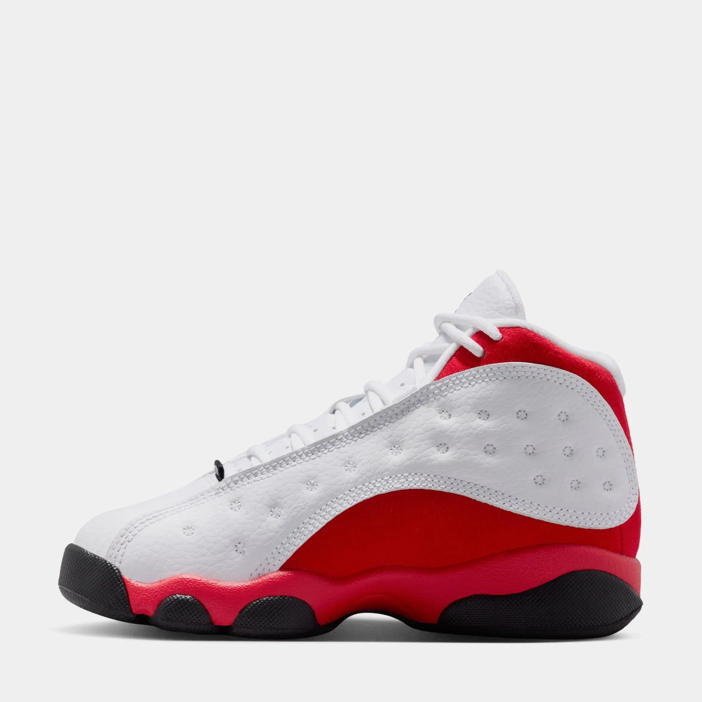 Air Jordan 13 Retro White And University Red Preschool Lifestyle Shoes (White/Black/True Red)