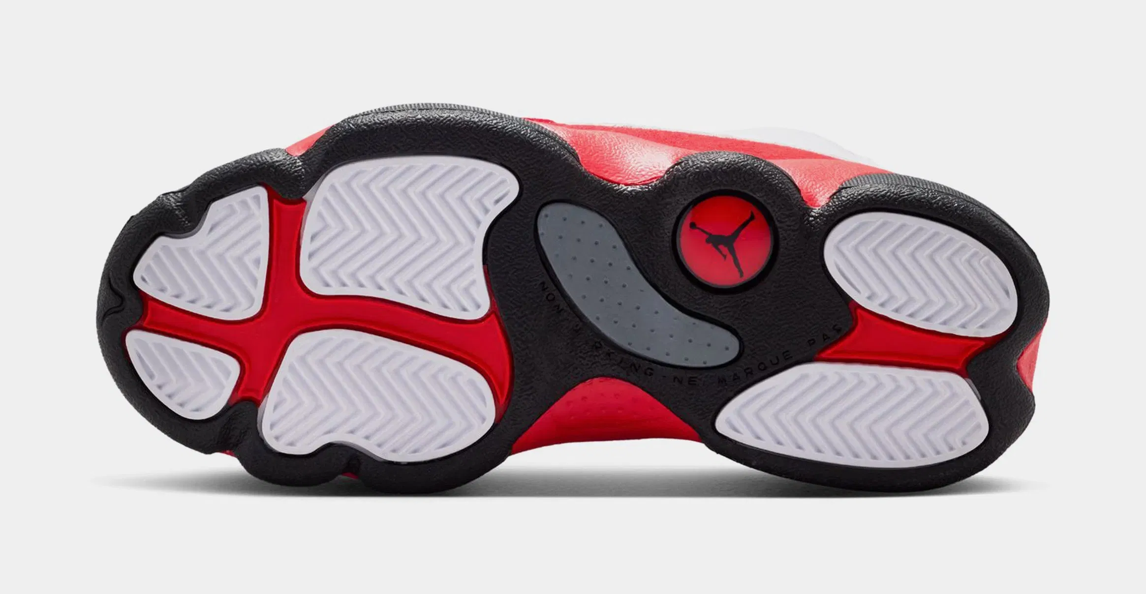 Air Jordan 13 Retro White And University Red Preschool Lifestyle Shoes (White/Black/True Red)
