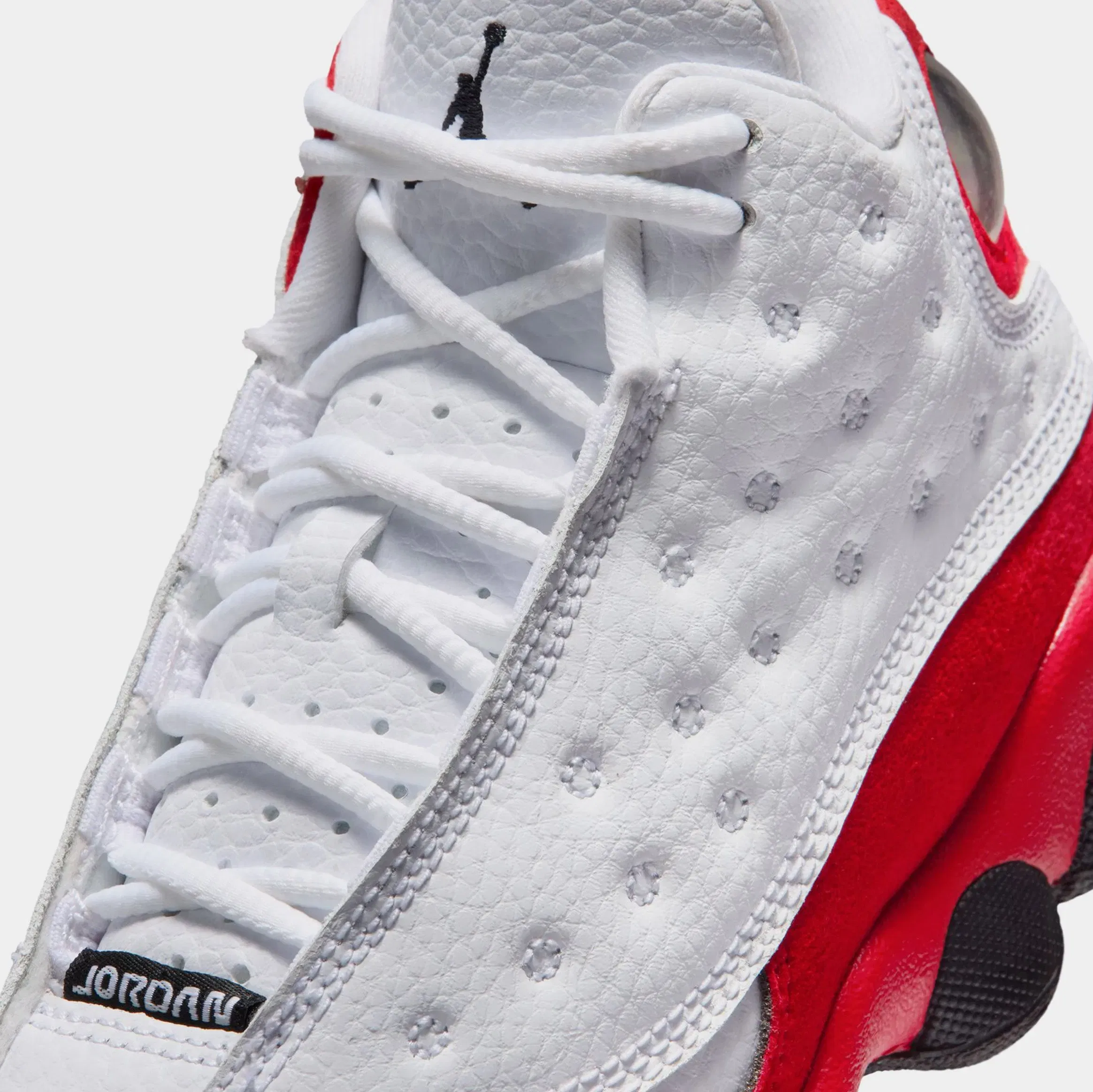 Air Jordan 13 Retro White And University Red Preschool Lifestyle Shoes (White/Black/True Red)