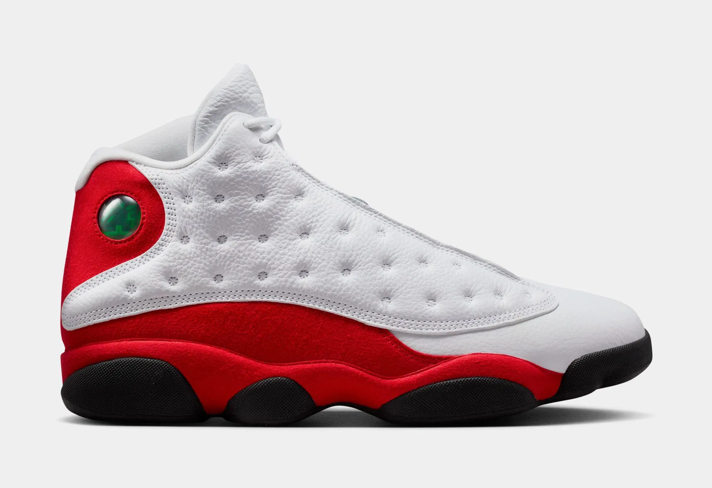 Air Jordan 13 Retro White And University Red Mens Lifestyle Shoes (White/Black/True Red)
