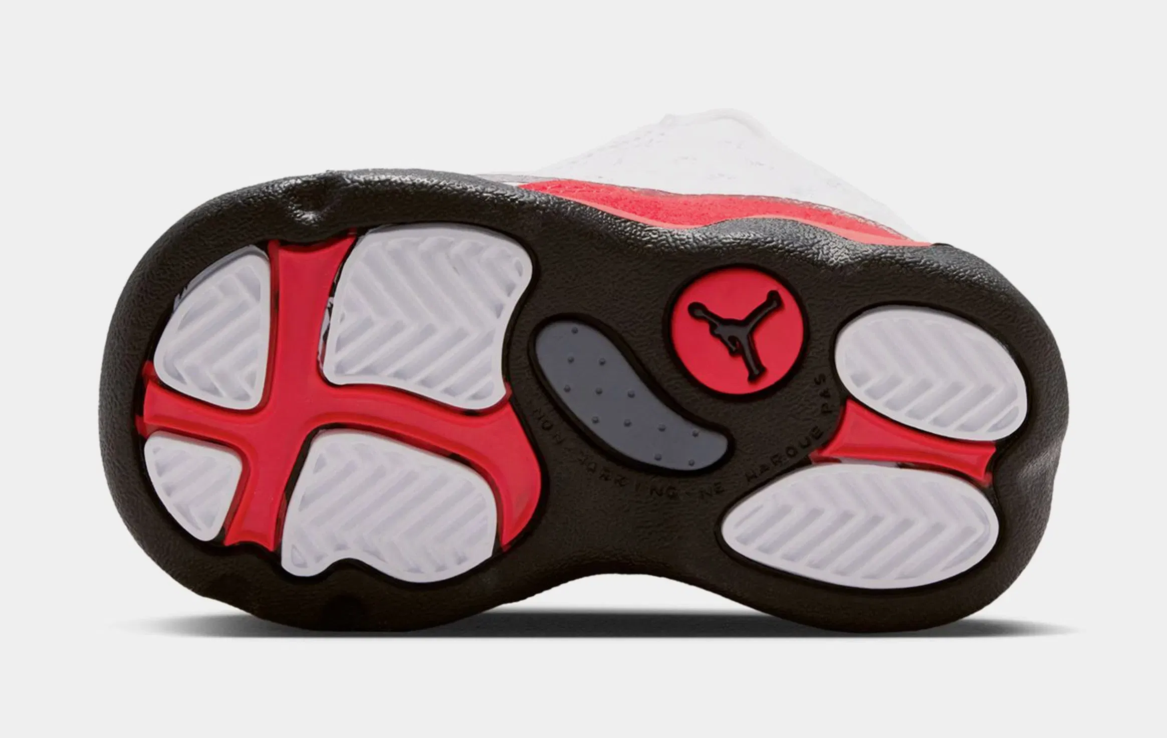 Air Jordan 13 Retro White And University Red Toddler Lifestyle Shoes (White/Black/True Red)