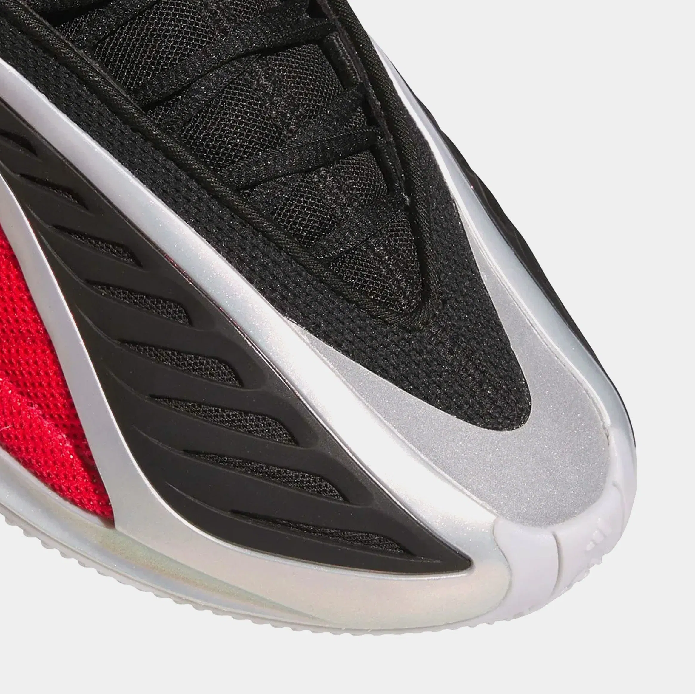 adidas Anthony Edwards 2 Georgia Bulldogs Mens Basketball Shoes ( Silver Metallic/Pure Ruby/Core Black)