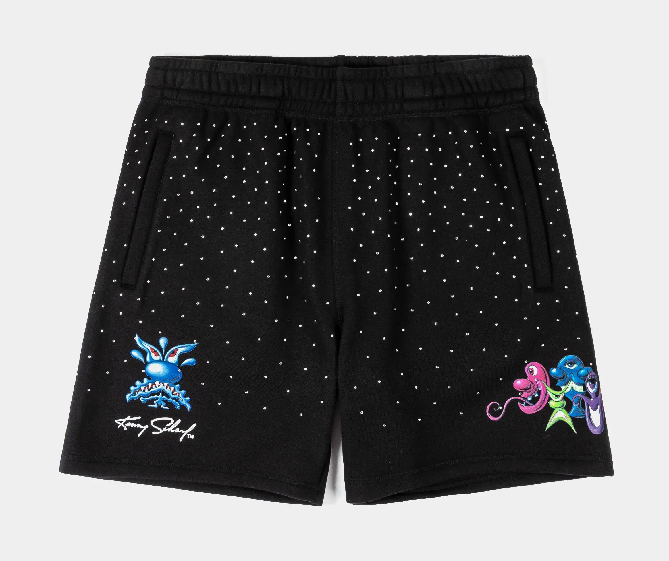 KENNY SCHARF X SP SP x Kenny Scharf Cons Fleece Mens Shorts (Black/Blue)