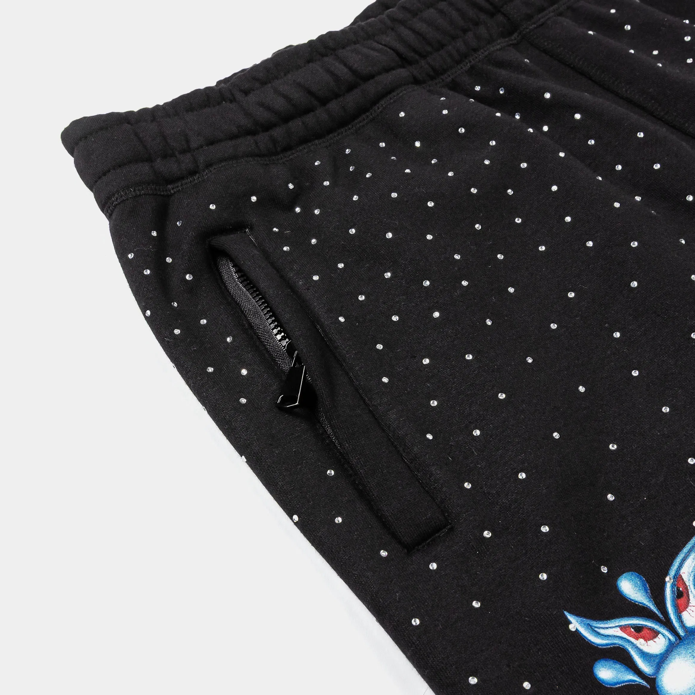 KENNY SCHARF X SP SP x Kenny Scharf Cons Fleece Mens Shorts (Black/Blue)