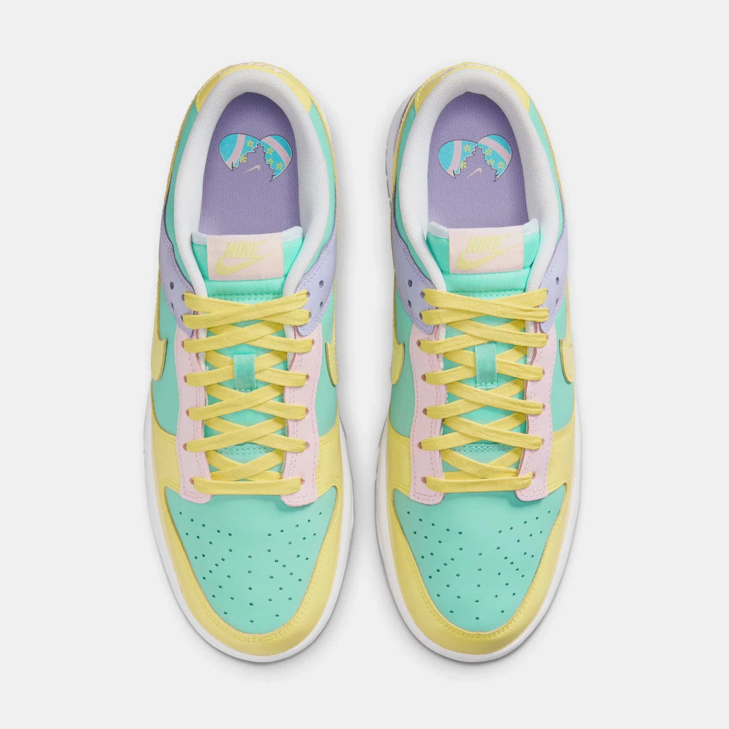 Nike Dunk Low Easter Mens Lifestyle Shoes (Emerald Rise/Yellow Pulse/Hydrangeas)