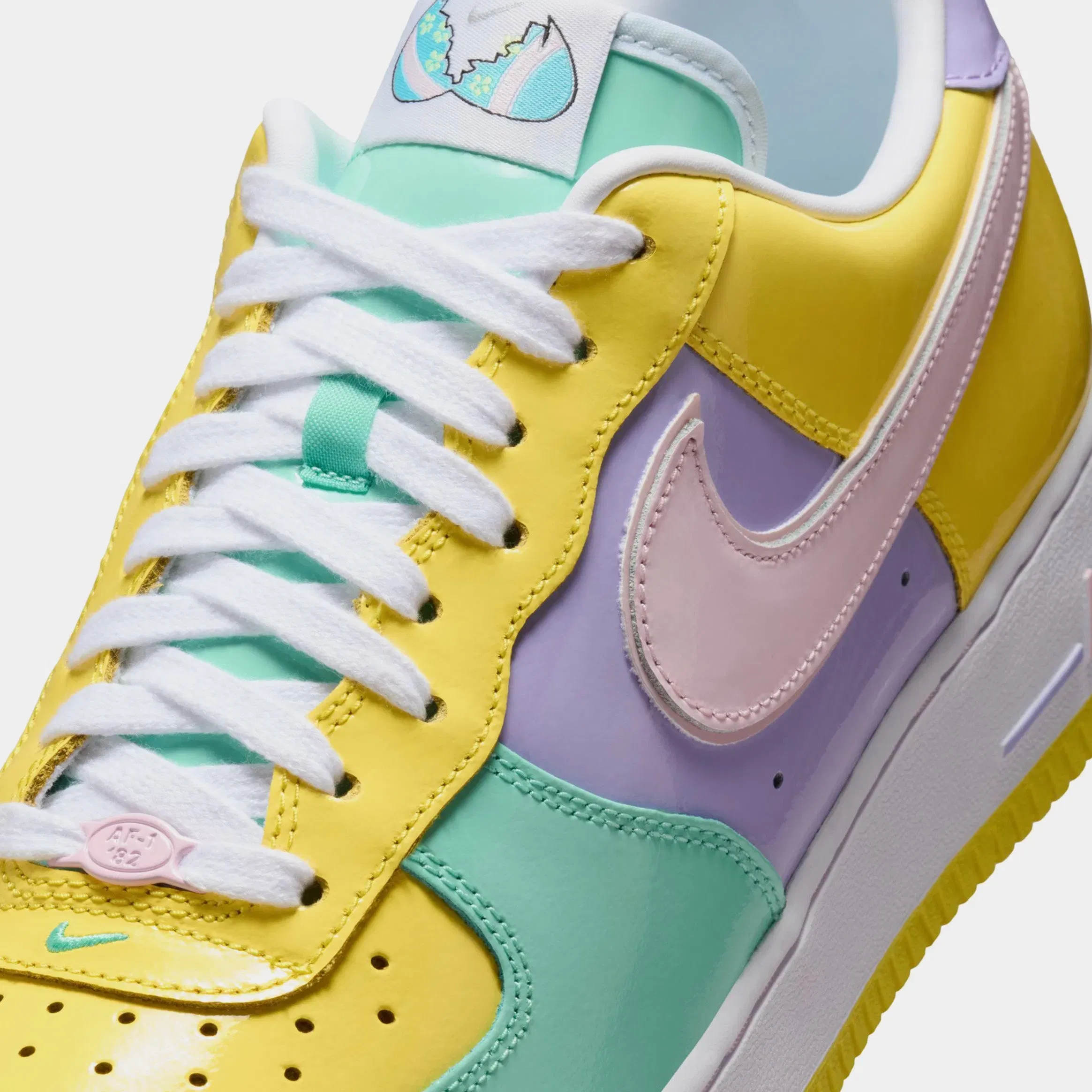 Nike Air Force 1 '07 Easter Mens Lifestyle Shoes (Yellow Pulse/Pink Foam/Hydrangeas)