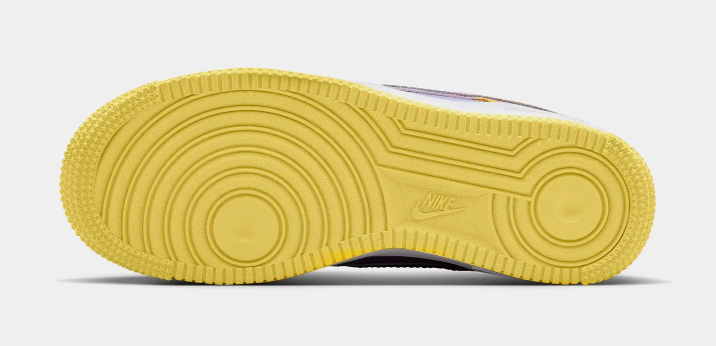 Nike Air Force 1' 07 Easter Grade School Lifestyle Shoes (Yellow Pulse/Pink Foam/Hydrangeas)