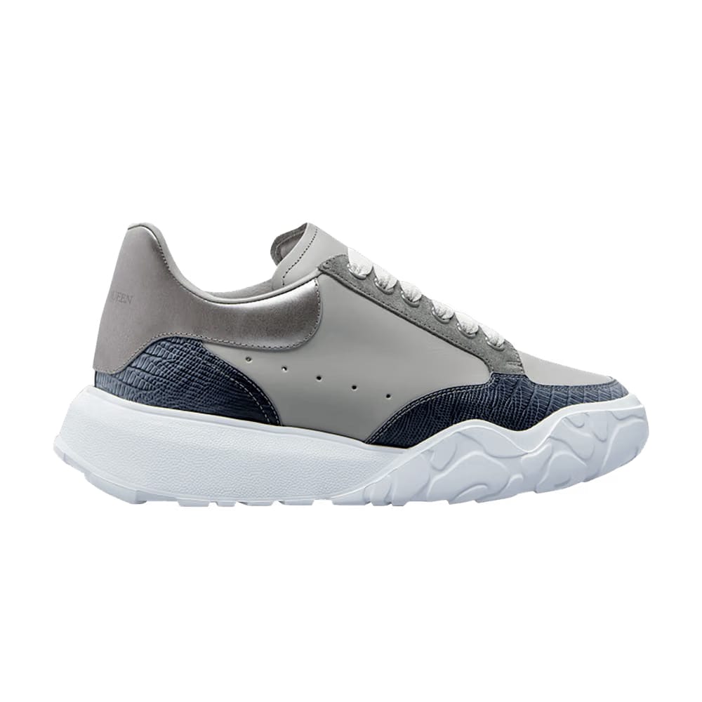 Alexander McQueen Oversized Court Trainer True Grey Blue