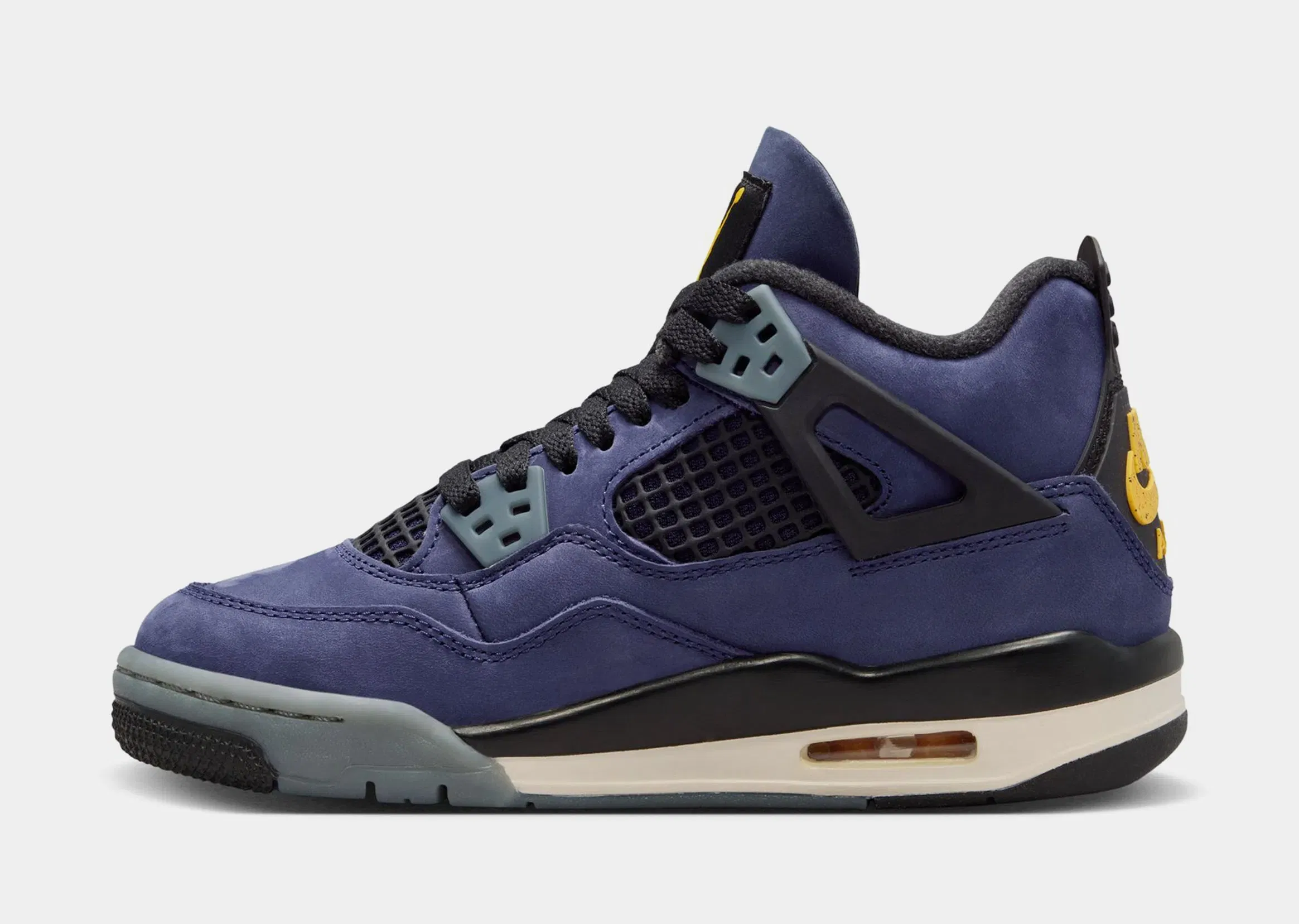 Air Jordan 4 Retro Imperial Purple Grade School Lifestyle Shoes (Imperial Purple/Multicolor/Multicolor)