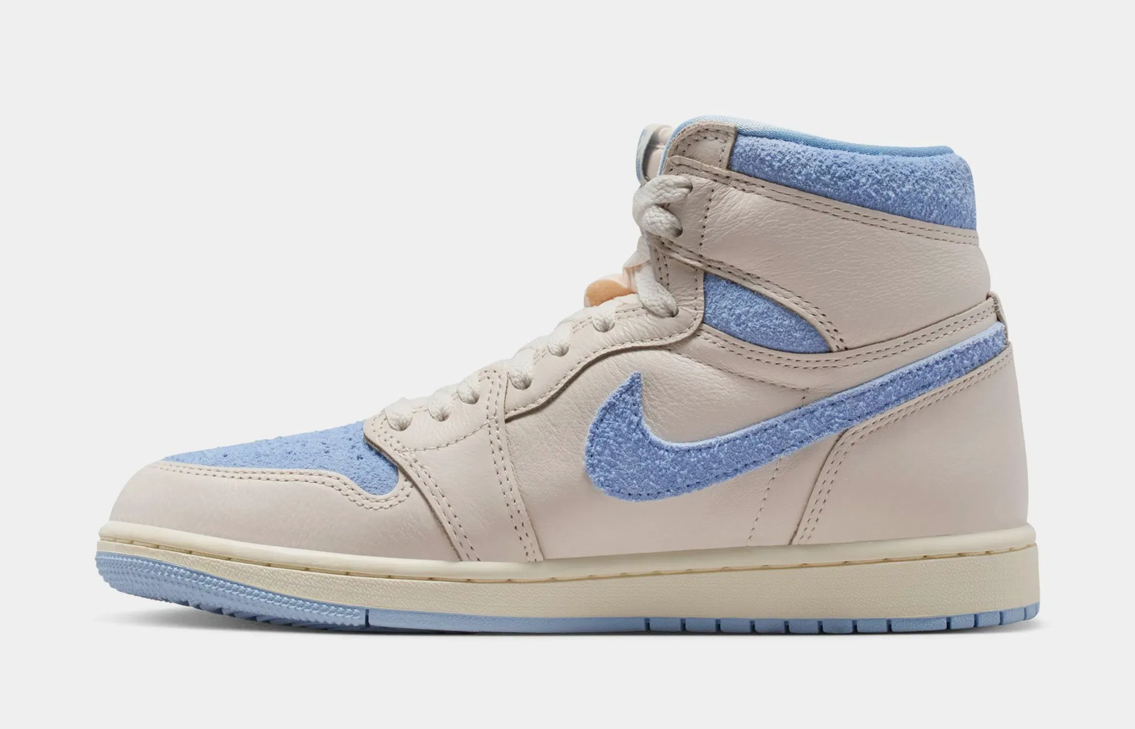 Air Jordan 1 Retro High OG Psychic Blue And Pale Ivory Womens Lifestyle Shoes (Pale Ivory/Psychic Blue/Coconut Milk)