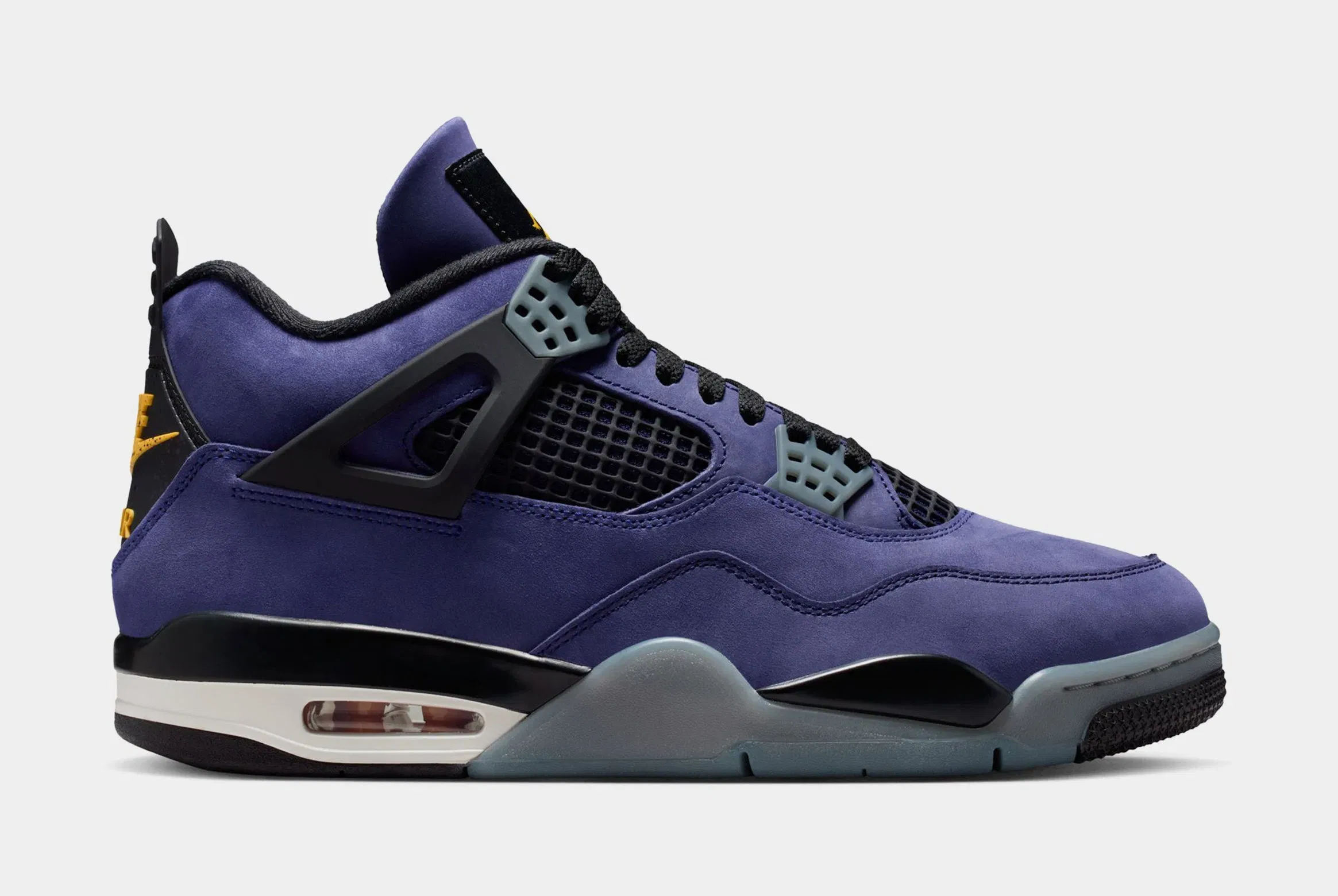 Air Jordan 4 Retro Imperial Purple Mens Lifestyle Shoes (Imperial Purple/Multicolor/Multicolor) Limit One Per Customer