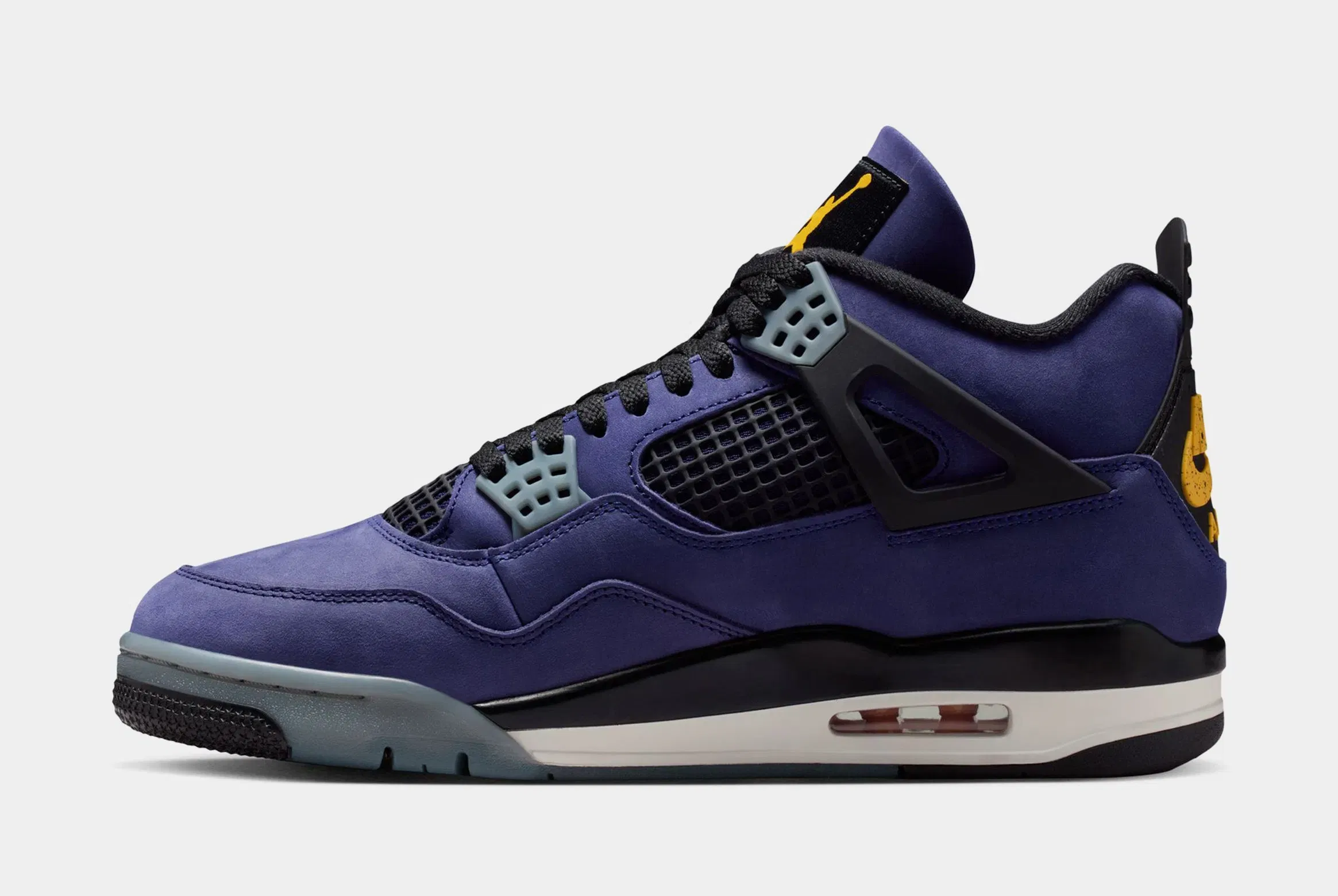 Air Jordan 4 Retro Imperial Purple Mens Lifestyle Shoes (Imperial Purple/Multicolor/Multicolor) Limit One Per Customer