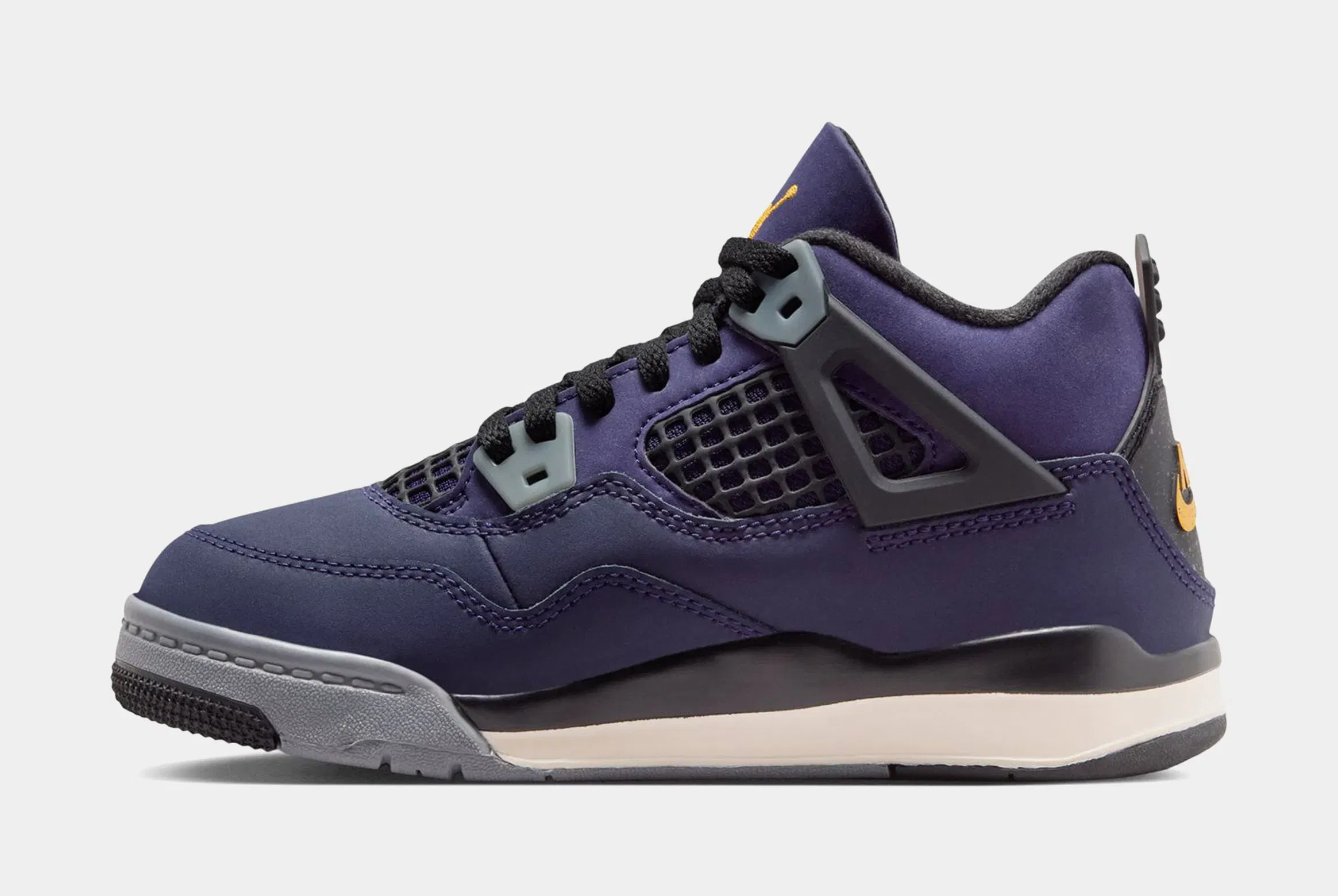 Air Jordan 4 Retro Imperial Purple Preschool Lifestyle Shoes (Imperial Purple/Multicolor/Multicolor)