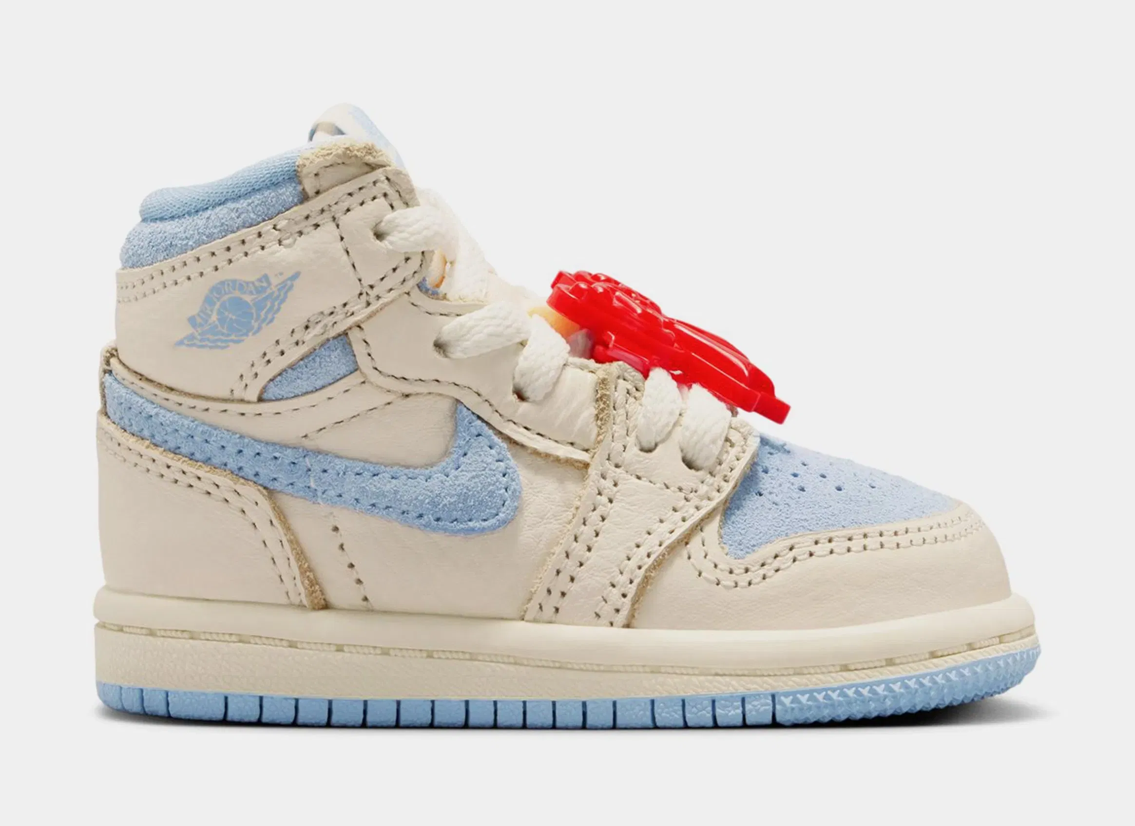 Air Jordan 1 Retro High OG Psychic Blue And Pale Ivory Infant Toddler Lifestyle Shoes (Pale Ivory/Psychic Blue/Coconut Milk)