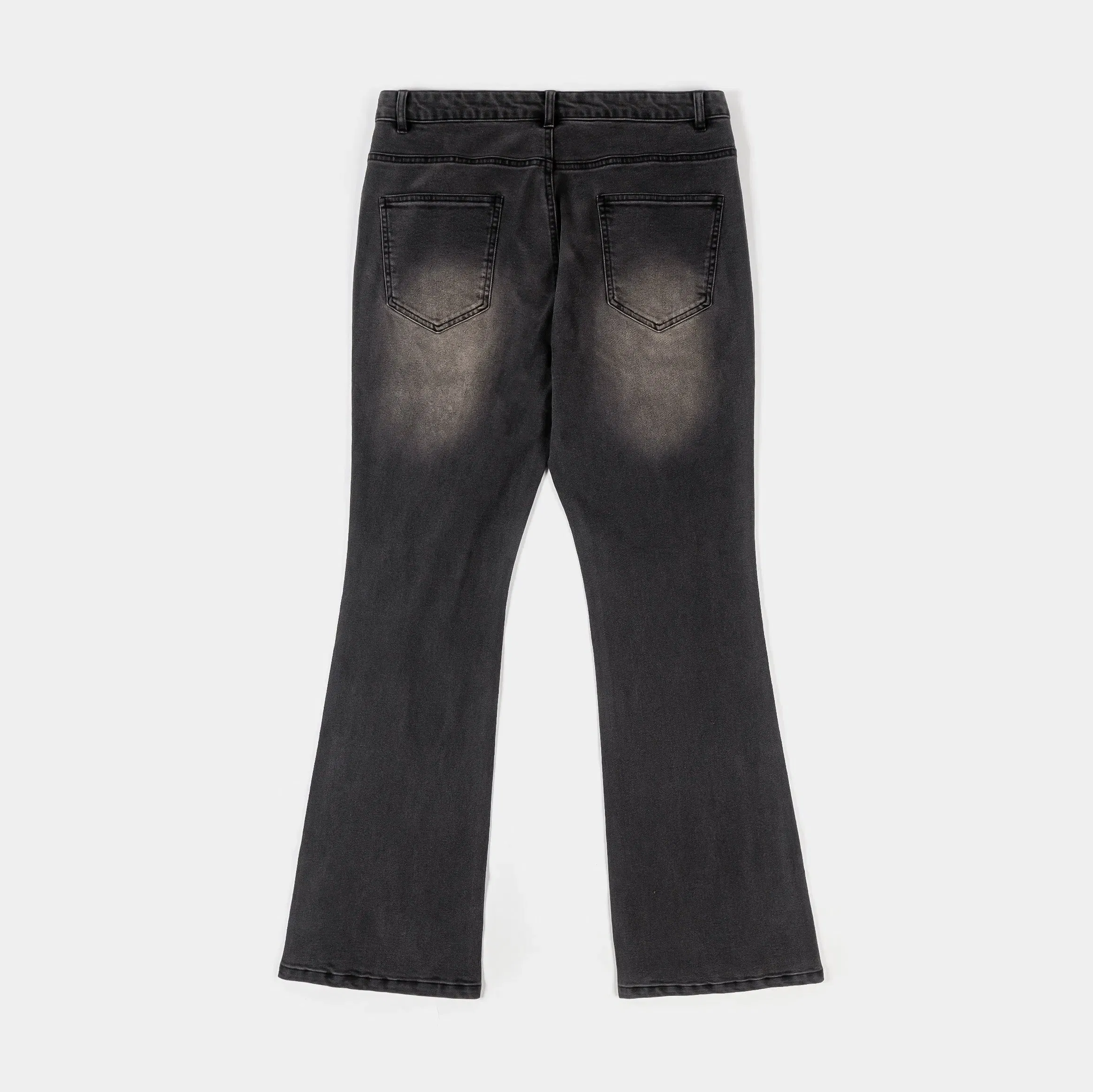 ROUTE TO RICHES Wings Embossed Denim Mens Pants (Black/Gray)