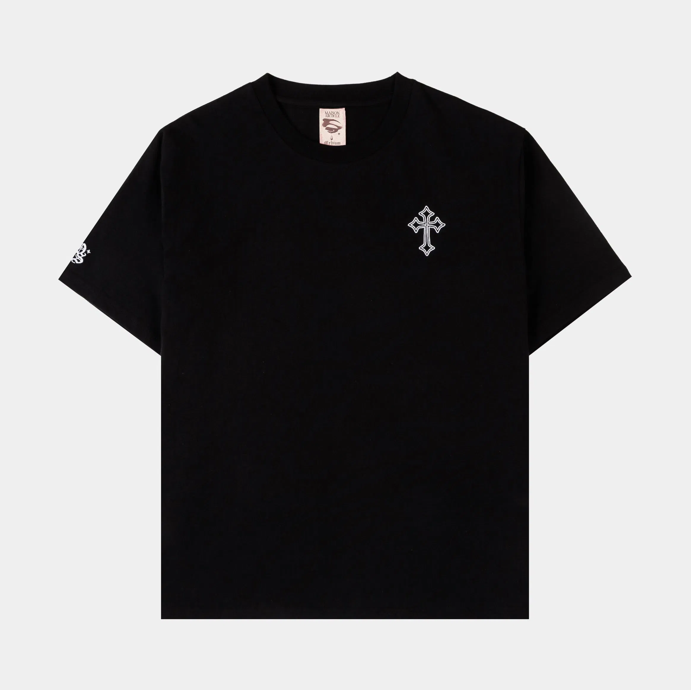 MAISON ARTICLE Mary Tears Womens Short Sleeve Shirt (Black/Black)
