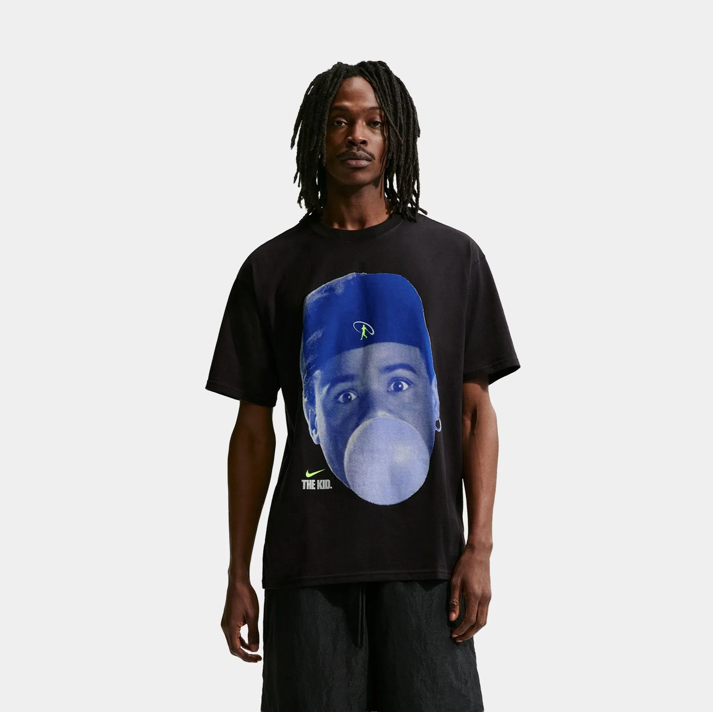 Nike JDN Max90 Printed The Kid Mens Short Sleeve Shirt (Black/Blue)