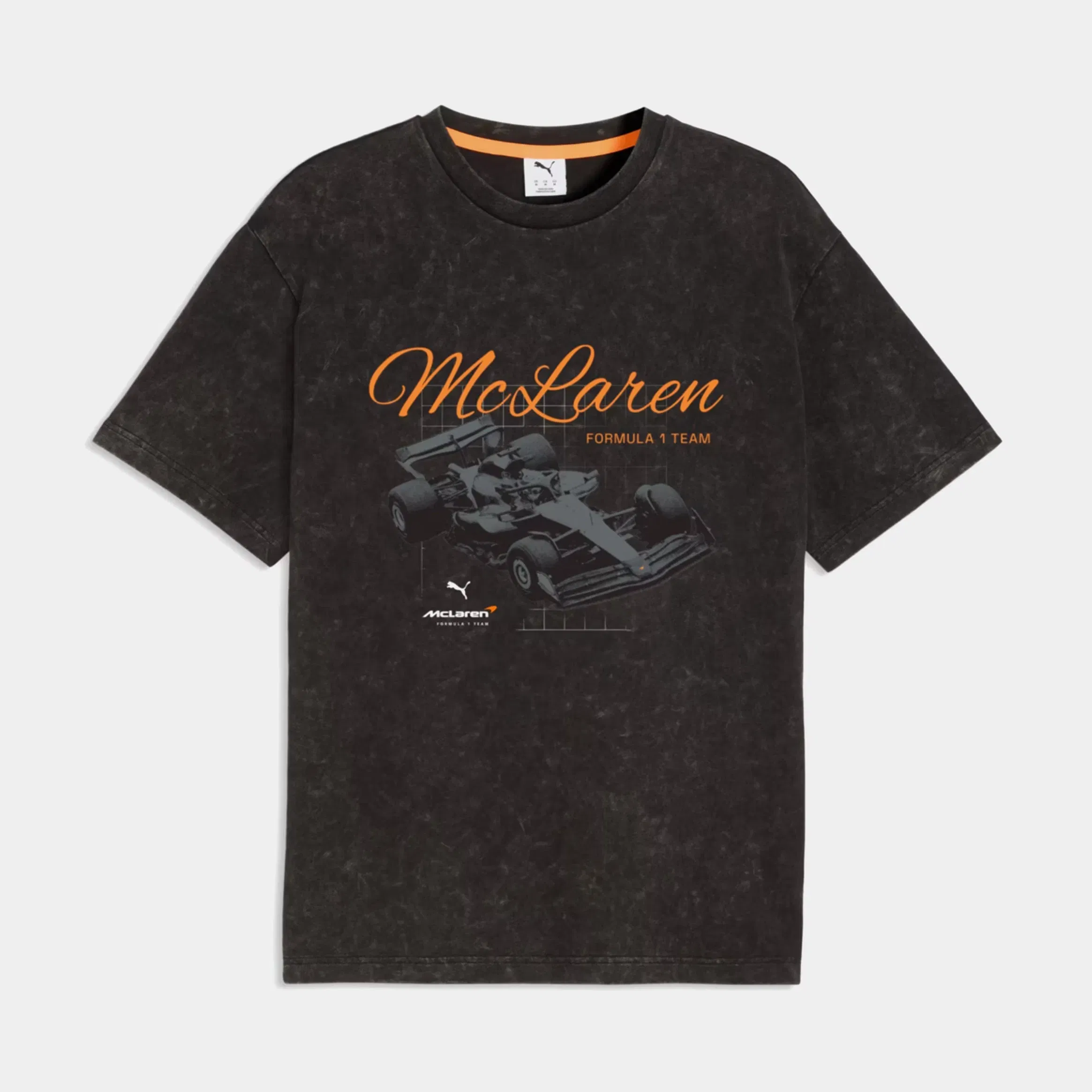 Puma McLaren Racing Car Graphic Mens Short Sleeve Shirt (Puma Black)
