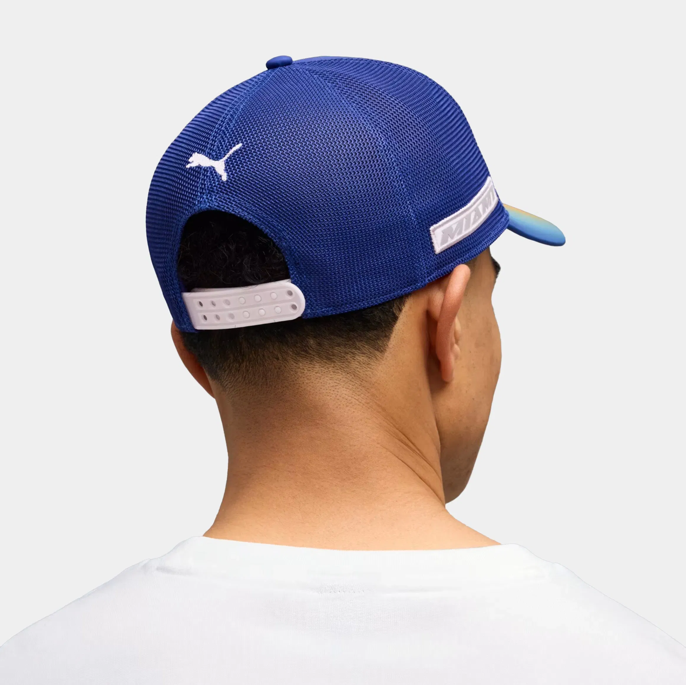 Puma Scuderia Ferrari Miami Trucker Snapback Mens Hat (Speed Yellow)