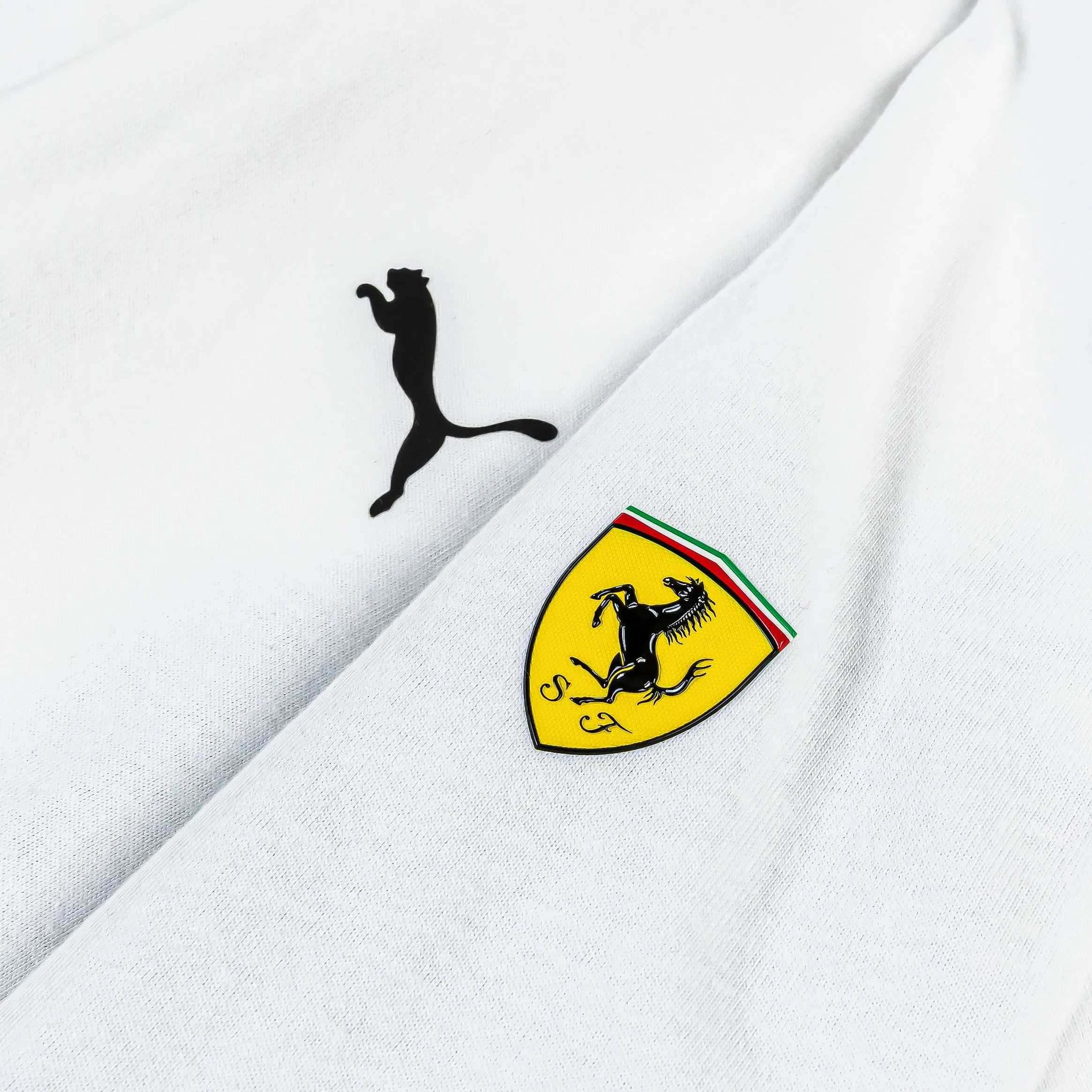 Puma Scuderia Ferrari Miami Oversized Mens Short Sleeve Shirt (Puma White)