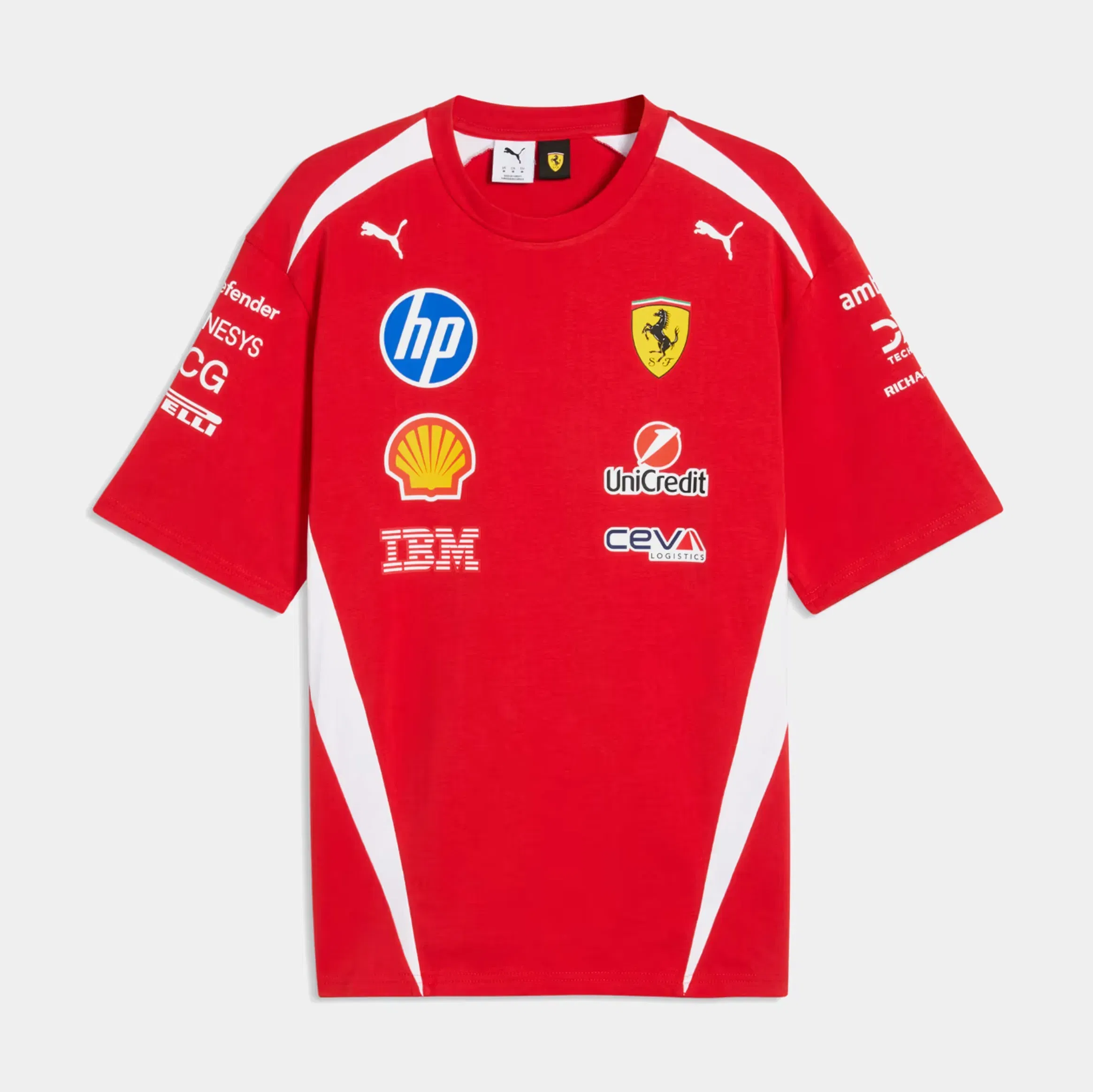 Puma Scuderia Ferrari HP Replica Drivers Mens Short Sleeve Shirt (Puma Red)