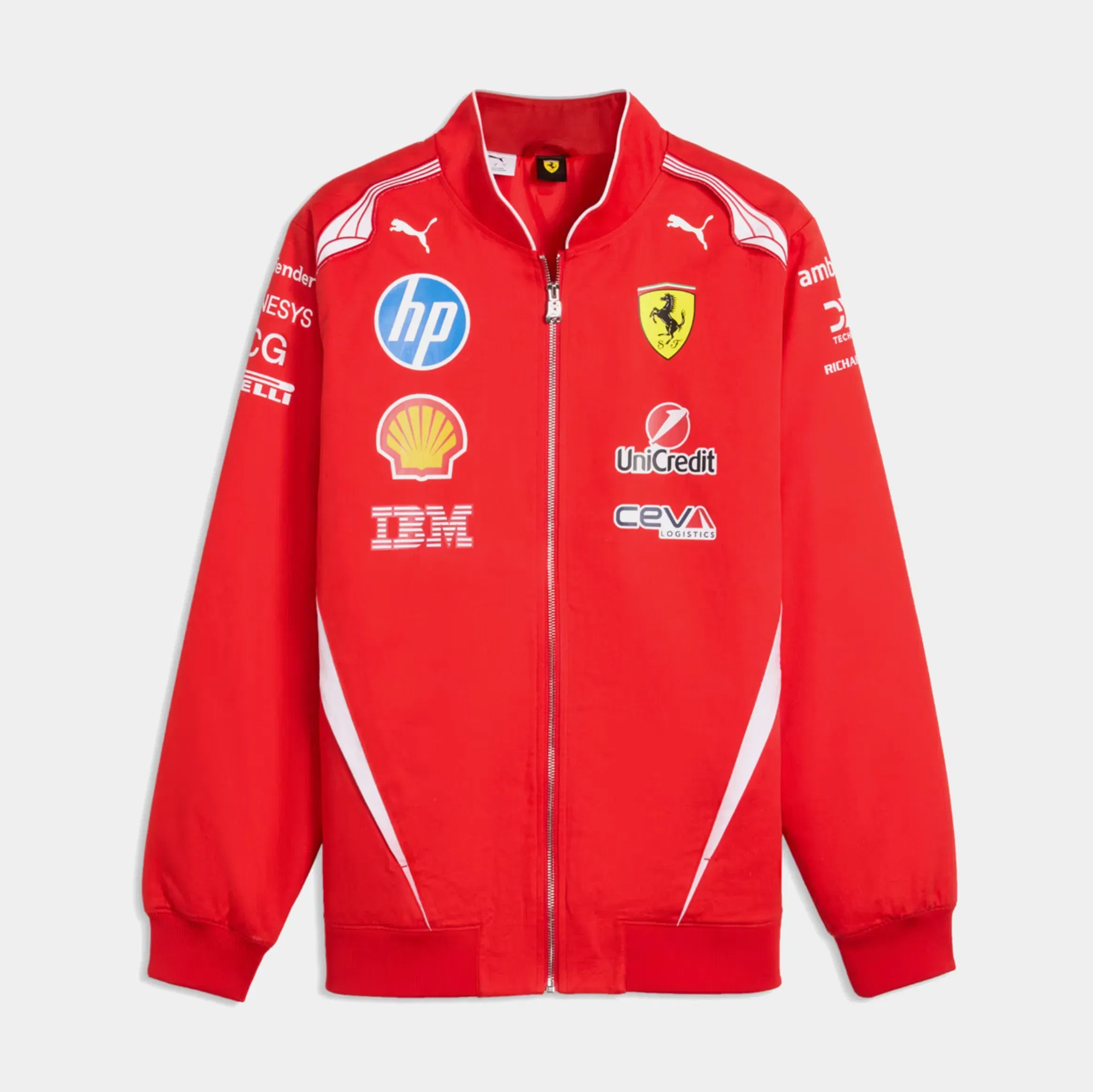 Puma Scuderia Ferrari Replica Drivers Bomber Mens Jacket (Puma Red)