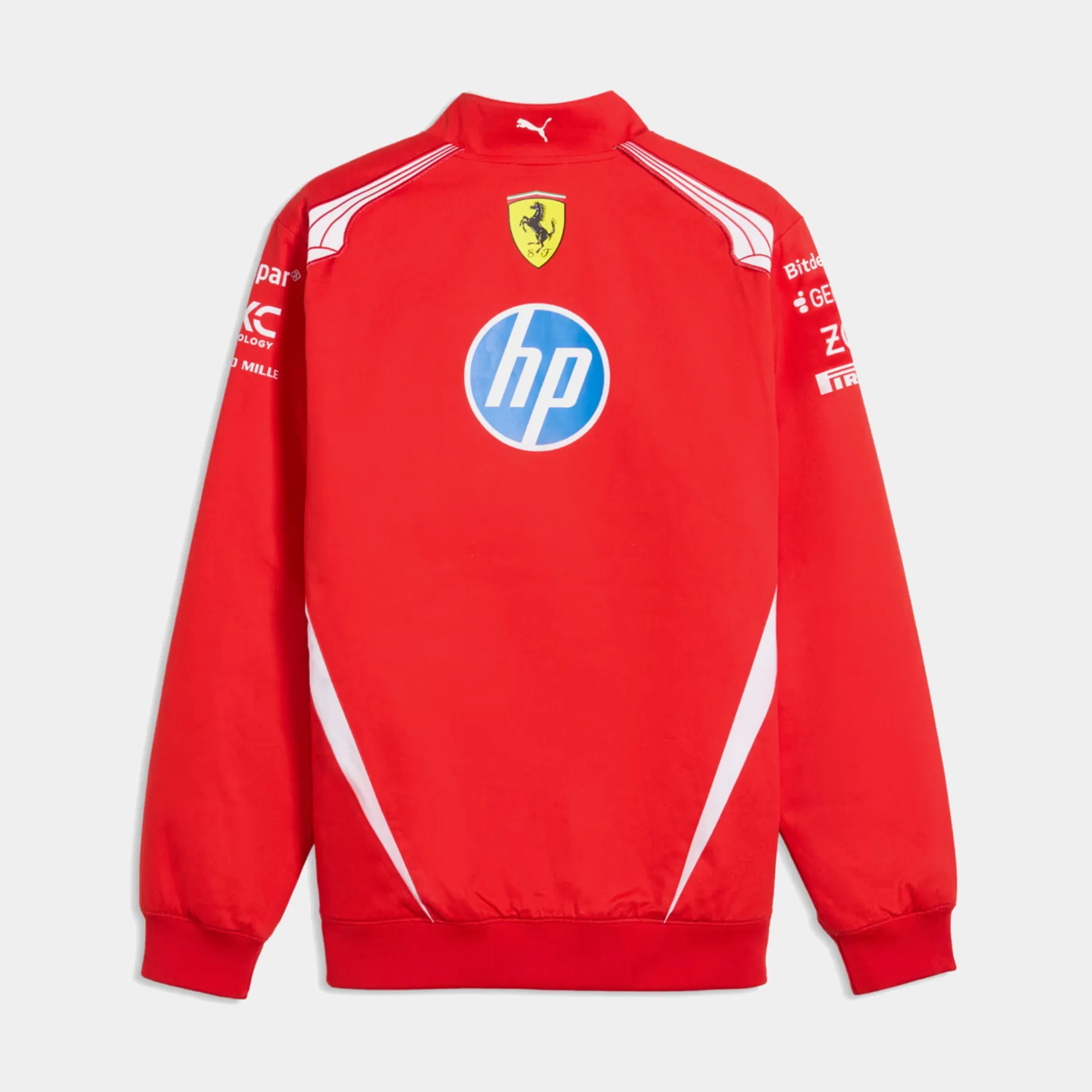 Puma Scuderia Ferrari Replica Drivers Bomber Mens Jacket (Puma Red)