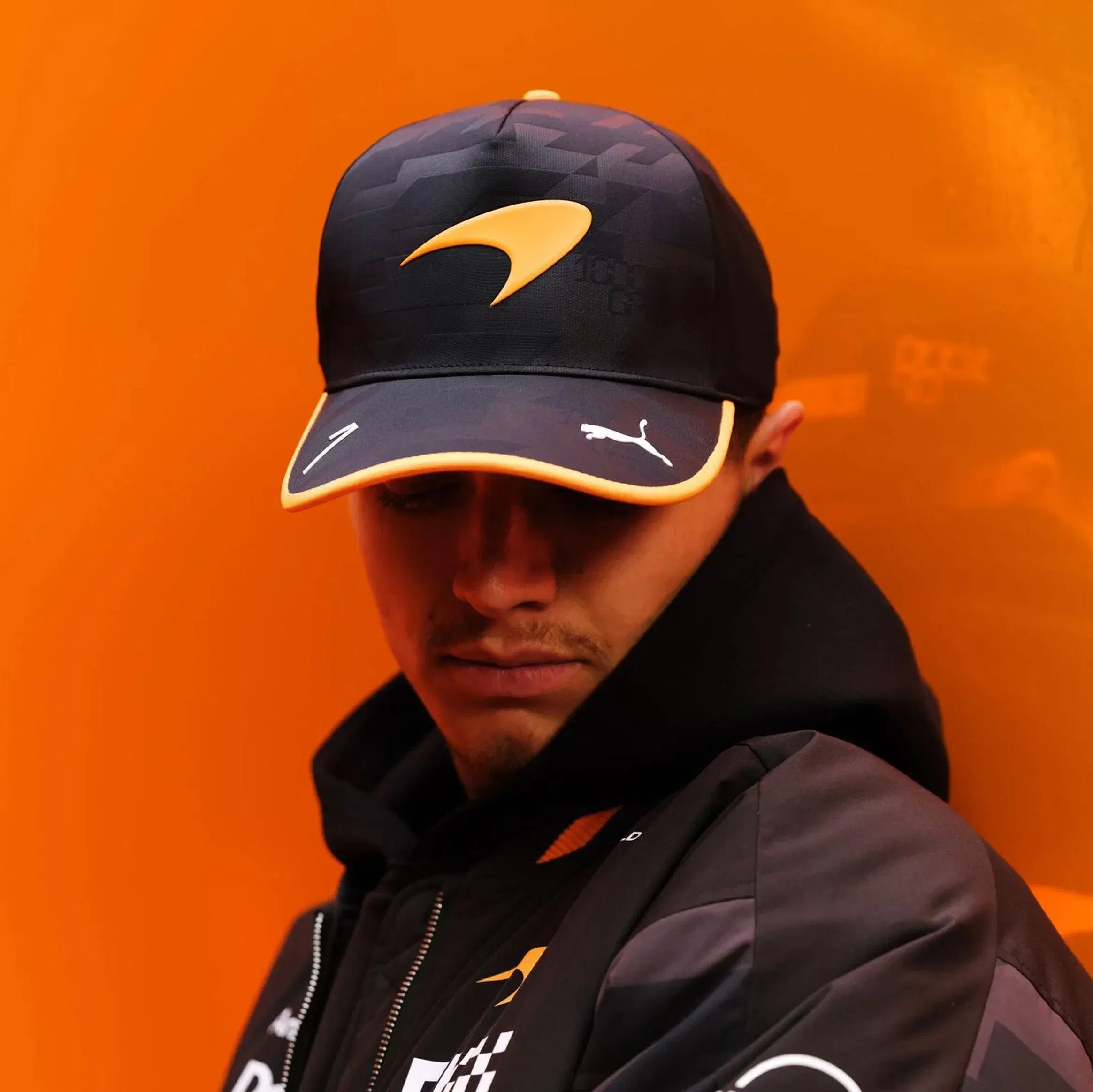 Puma McLaren Racing Replica Norris Adjustable Mens Hat (Papaya)