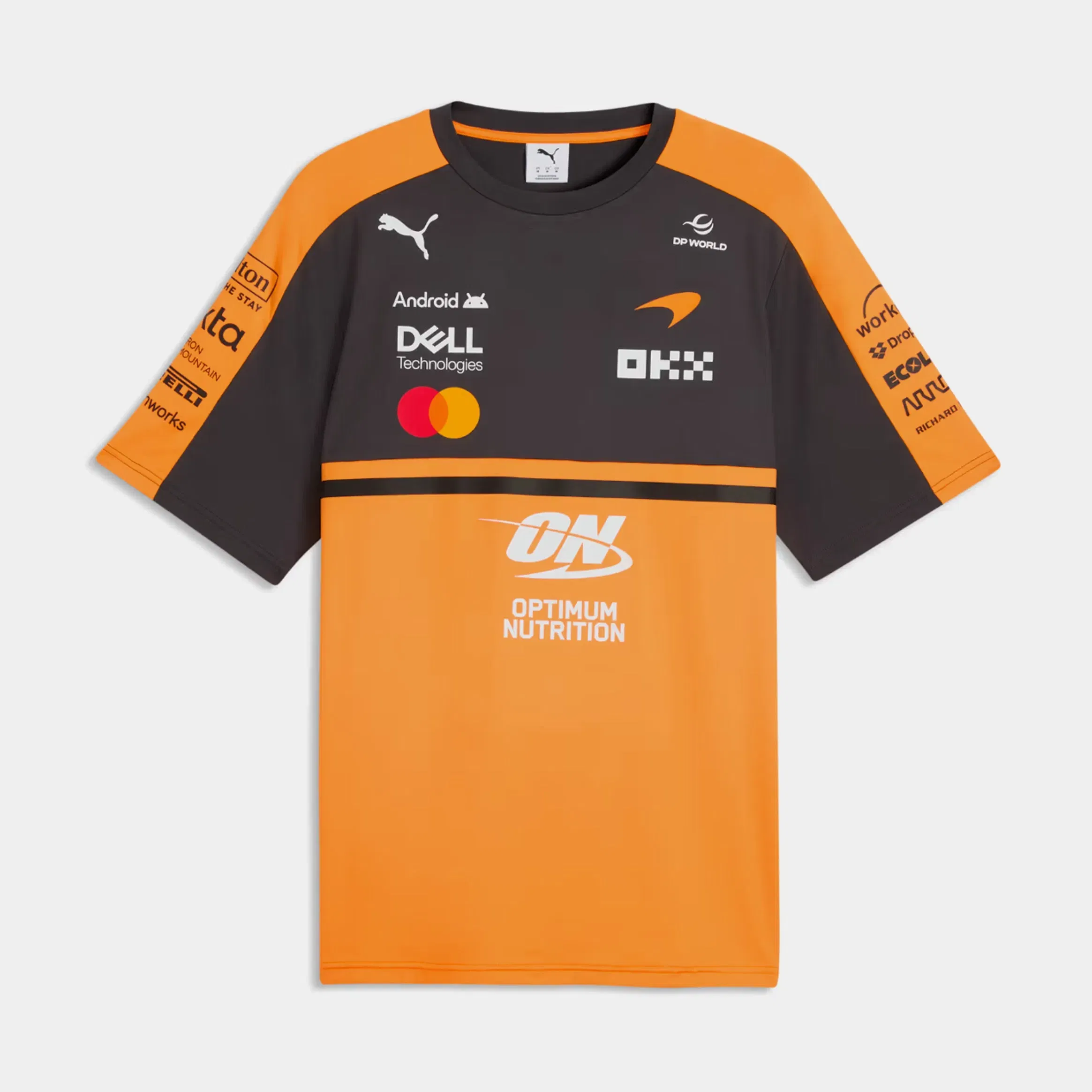 Puma McLaren Racing Replica Mens Short Sleeve Shirt (Papaya)