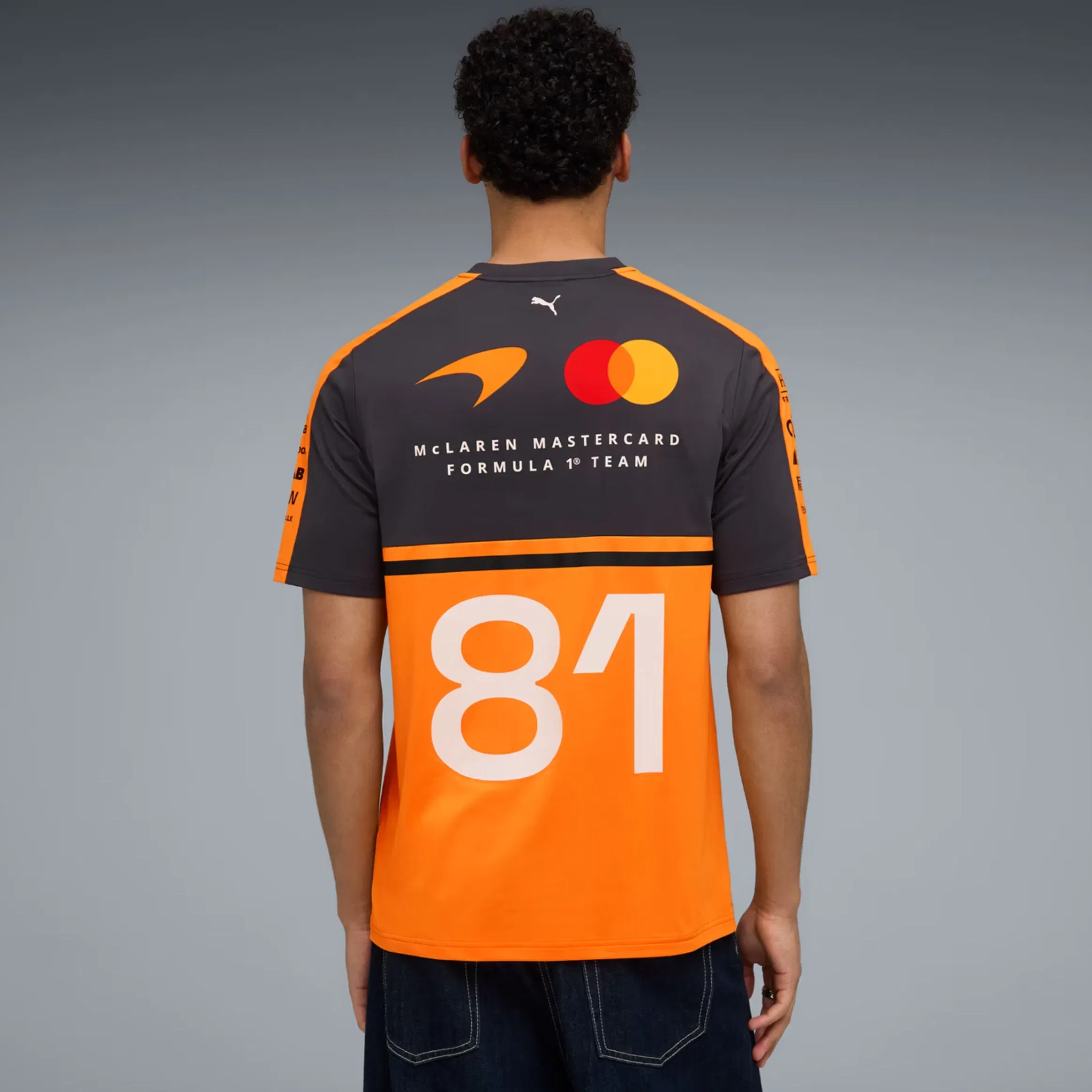 Puma McLaren Racing Replica Piastri Mens Short Sleeve Shirt (Papaya)