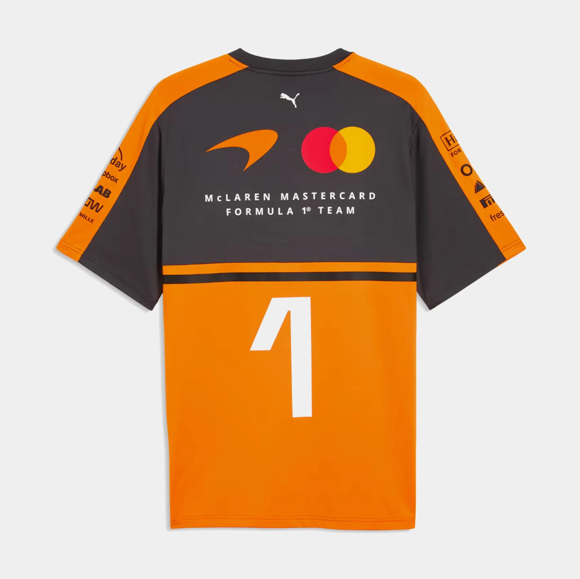Puma McLaren Racing Replica Norris Mens Short Sleeve Shirt (Papaya)