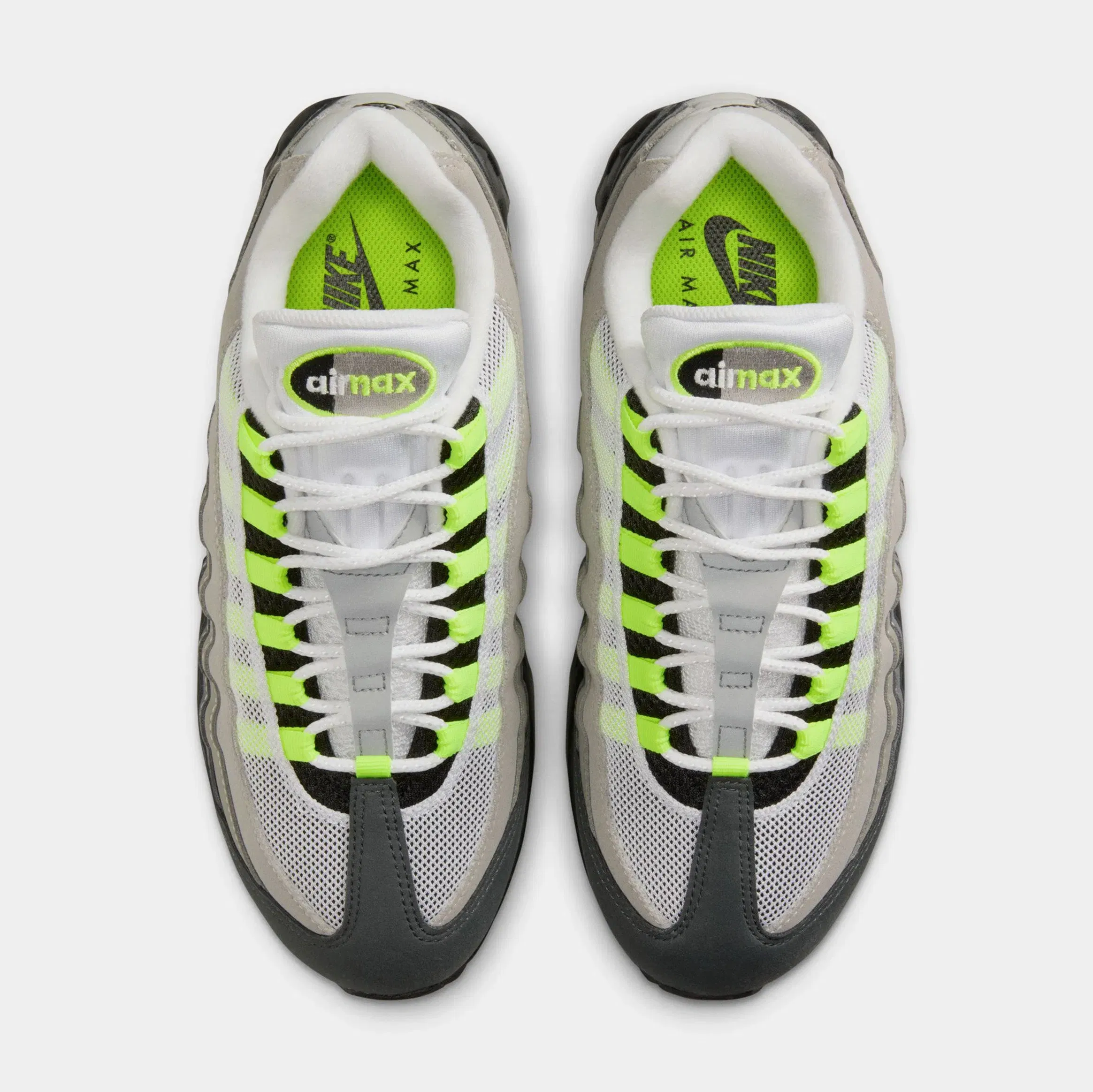 Nike Air Max 95 Big Bubble Neon Womens Running Shoes (Black/Neon Yelow/Anthracite/Light Graphite)